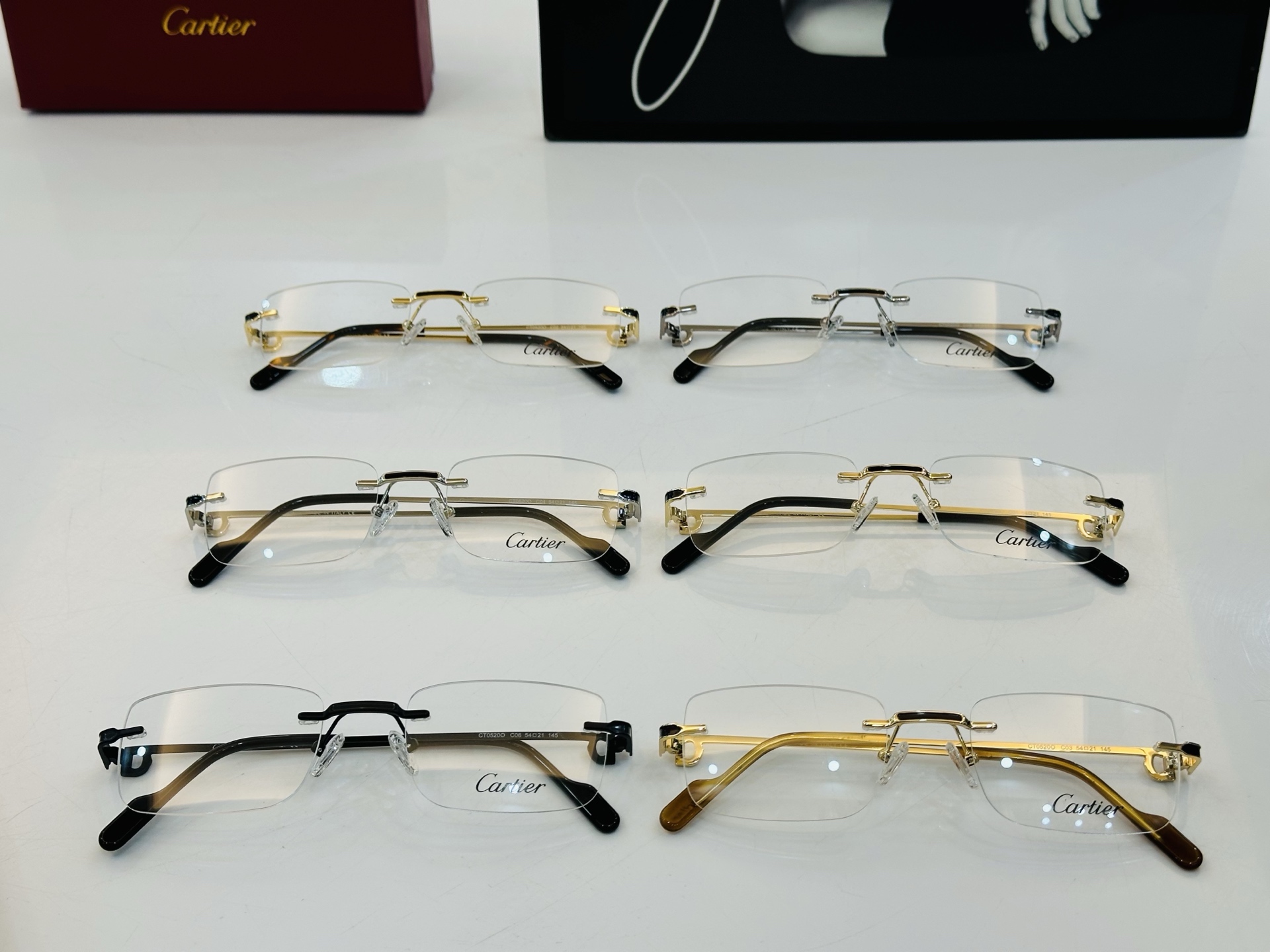 🆕 原版Cartie* 卡家 官网经典款 太阳镜 CT0520O Size：54口21-145 电镀工艺