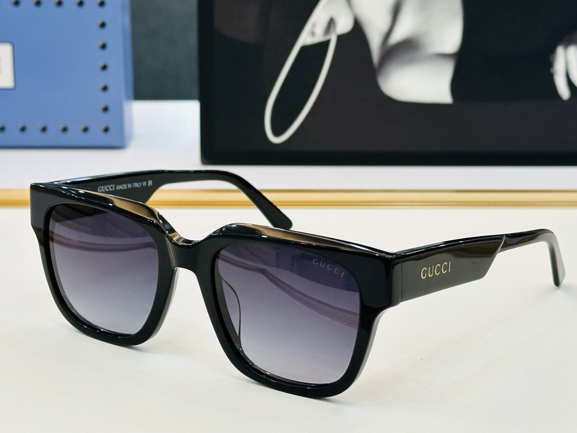 🔺GUCC*🔻 古家GG1670SK Size：54口21-145 原版墨镜搭配镜框🔝🔝时尚靓丽 C个性