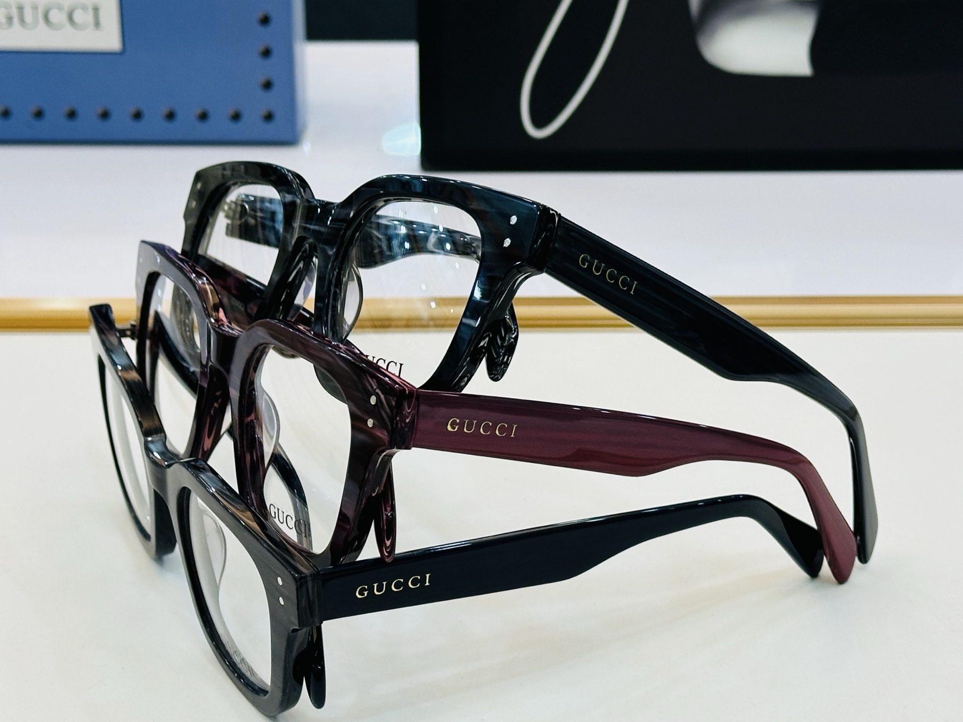 🆕 👏👏GUCC*👍古家GG6004  Size：49口23-148 搭配镜框🔝J❤配光架 