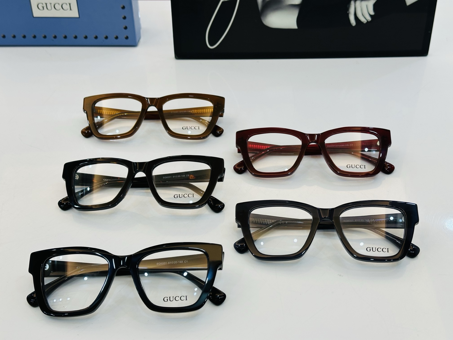 🆕 👏👏GUCC*👍古家GG6001 Size：51口20-148  搭配镜框🔝J❤配光架 