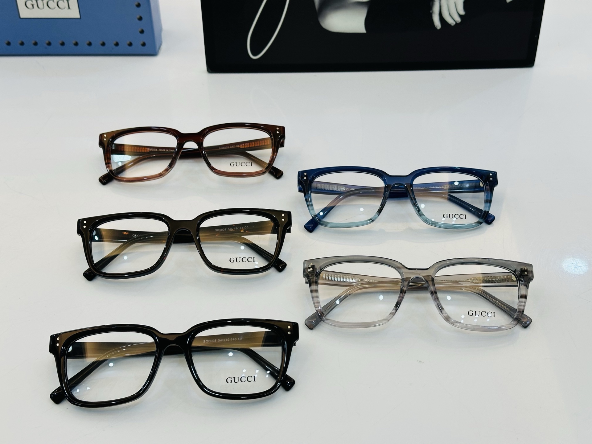 🆕 👏👏GUCC*👍古家GG6005  Size：54口19-148  搭配镜框🔝J❤配光架 