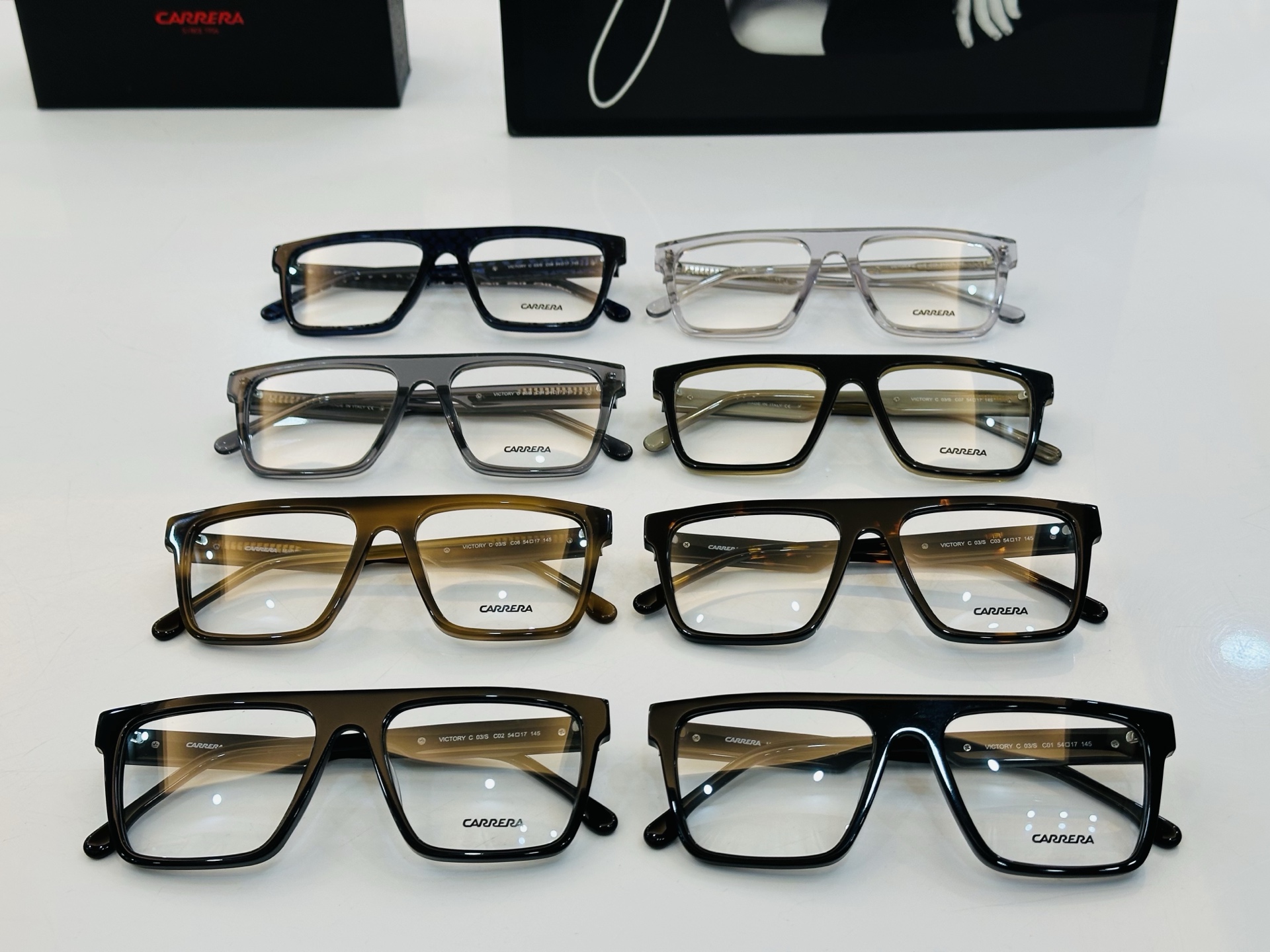 卡雷拉 CARRER* 03/S Size：54口17-145  🐲🐲超轻材质 。L 上脸超美 配光镜 