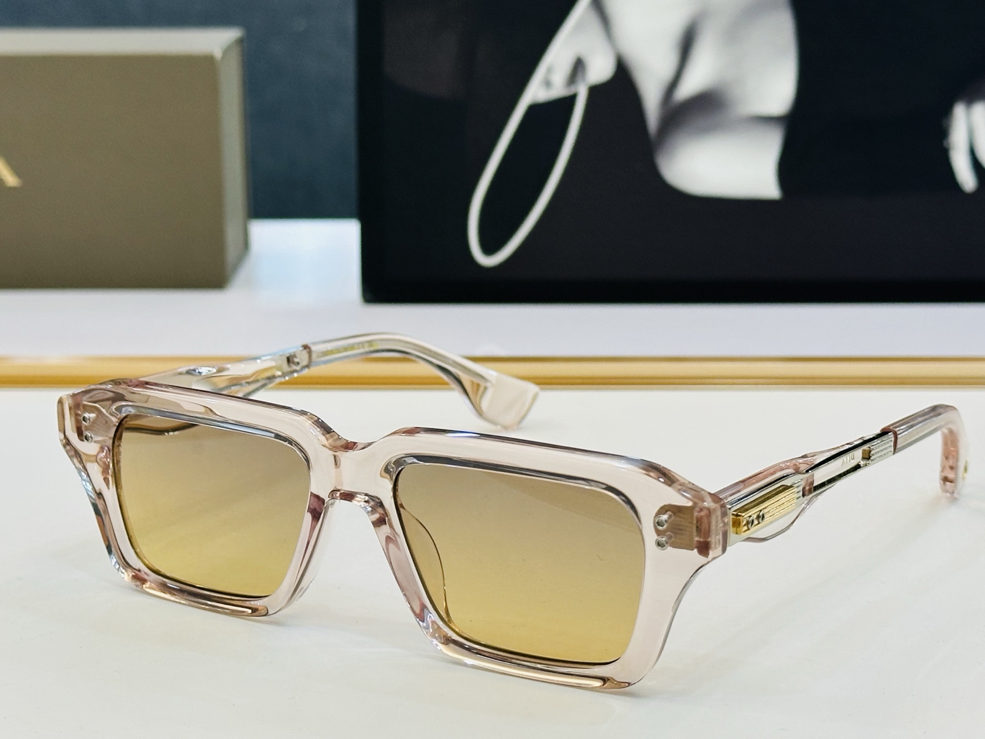 DITA DTS459 Black Square Frame Sunglasses - Italian Design, Premium Quality 6 i1749123231397 1057 0 4