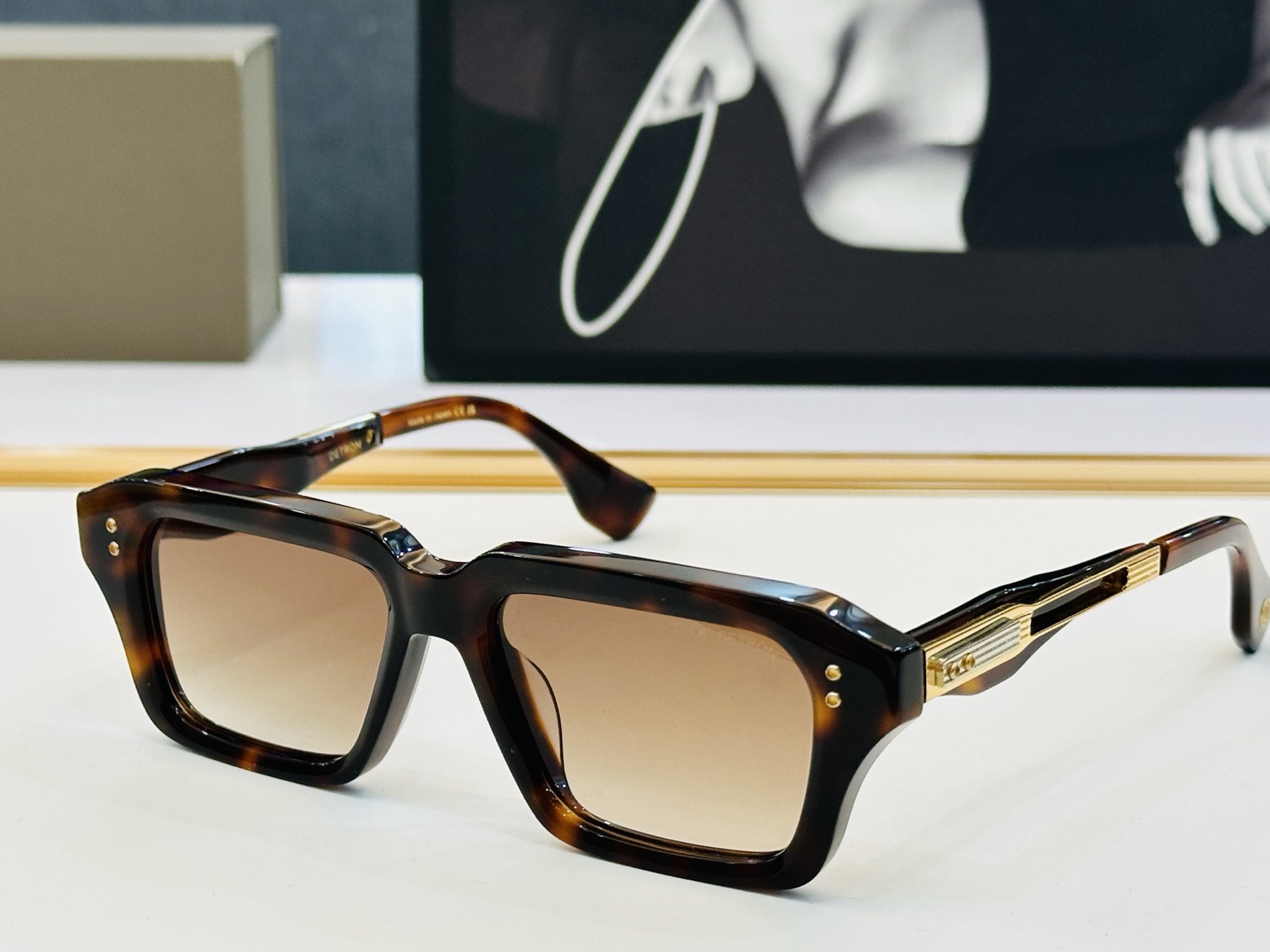 DITA DTS459 Black Square Frame Sunglasses - Italian Design, Premium Quality 8 i1749123231398 6270 0 6