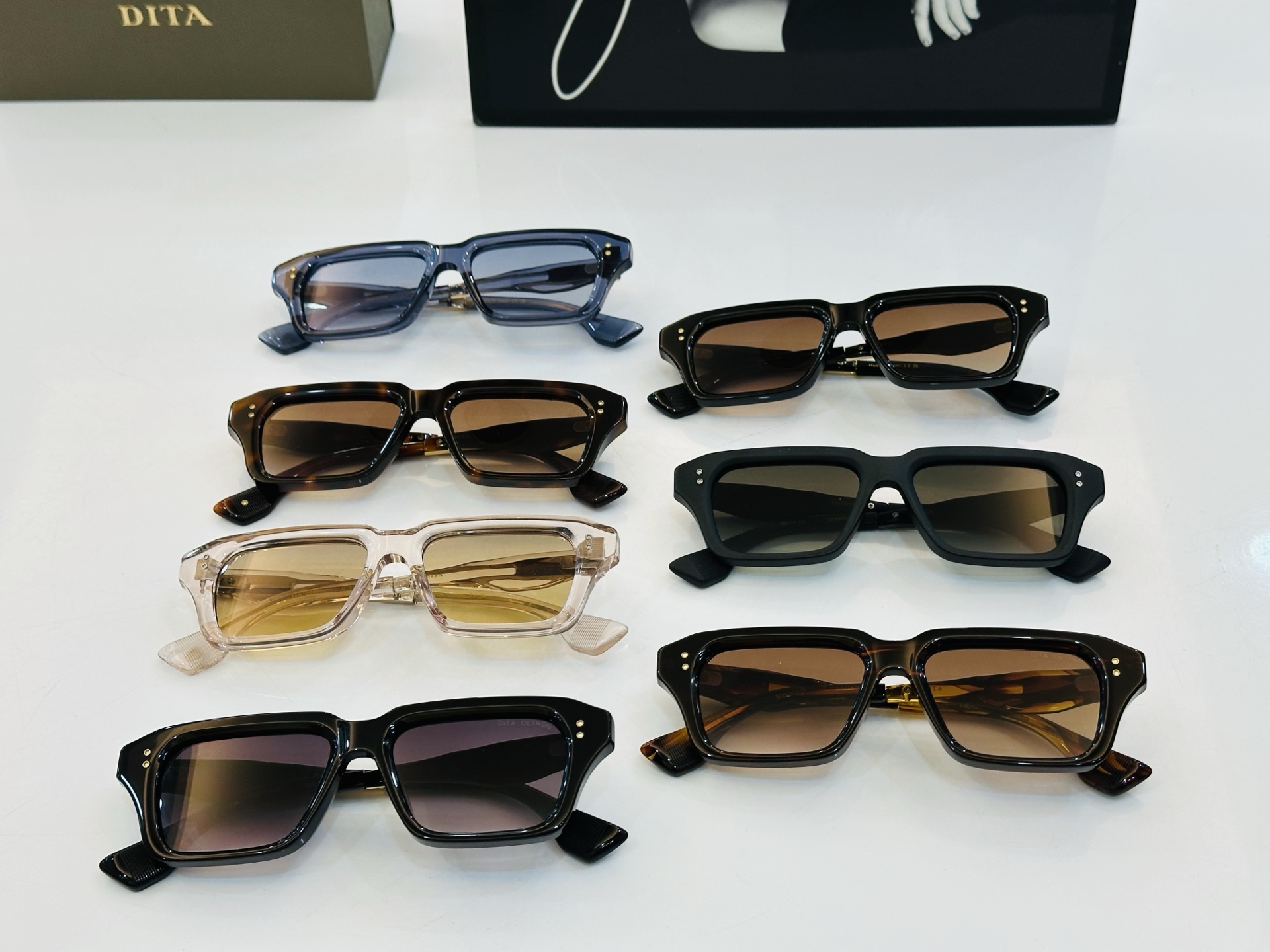 DITA DTS459 Black Square Frame Sunglasses - Italian Design, Premium Quality 10 i1749123232940 9262 0 8