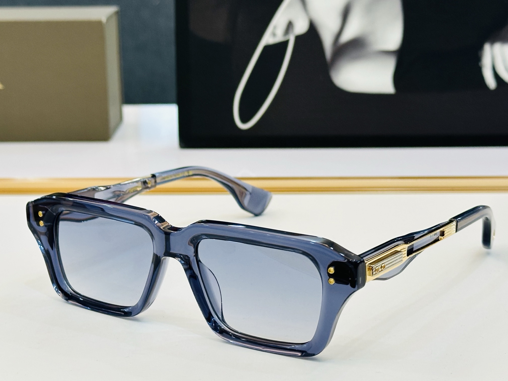 DITA DTS459 Black Square Frame Sunglasses - Italian Design, Premium Quality 7 i1749123233047 8938 0 5