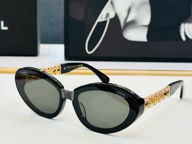 Lunettes de soleil Chanel CH5537, monture noire, design unique et qualité parfaite 1 Lunettes de soleil Chanel CH5537, monture noire, design unique et qualité parfaite