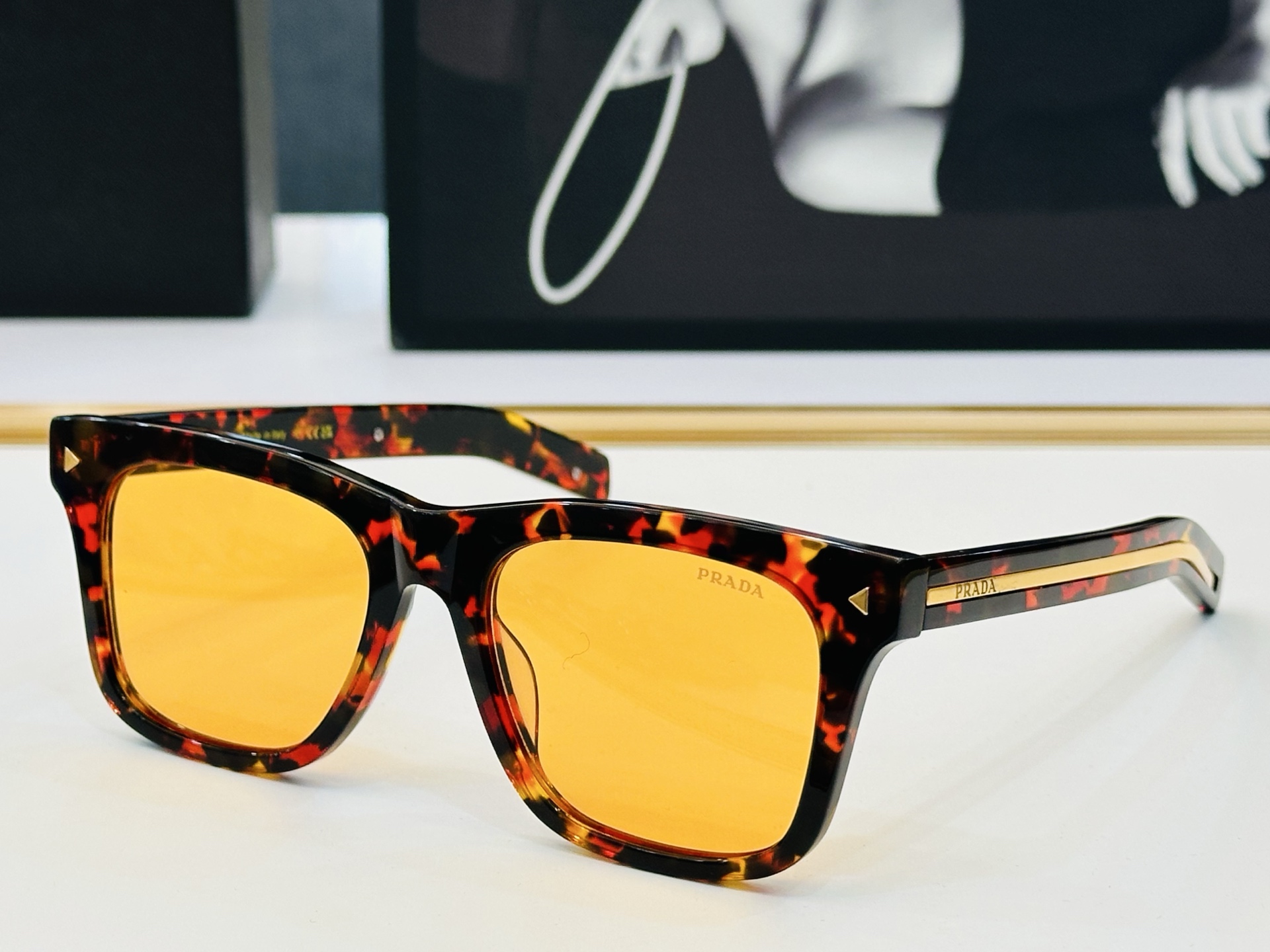 Prada PRA17S Black Sunglasses | Stylish, Durable, and UV Protective 4 i1749124649093 1771 0 2