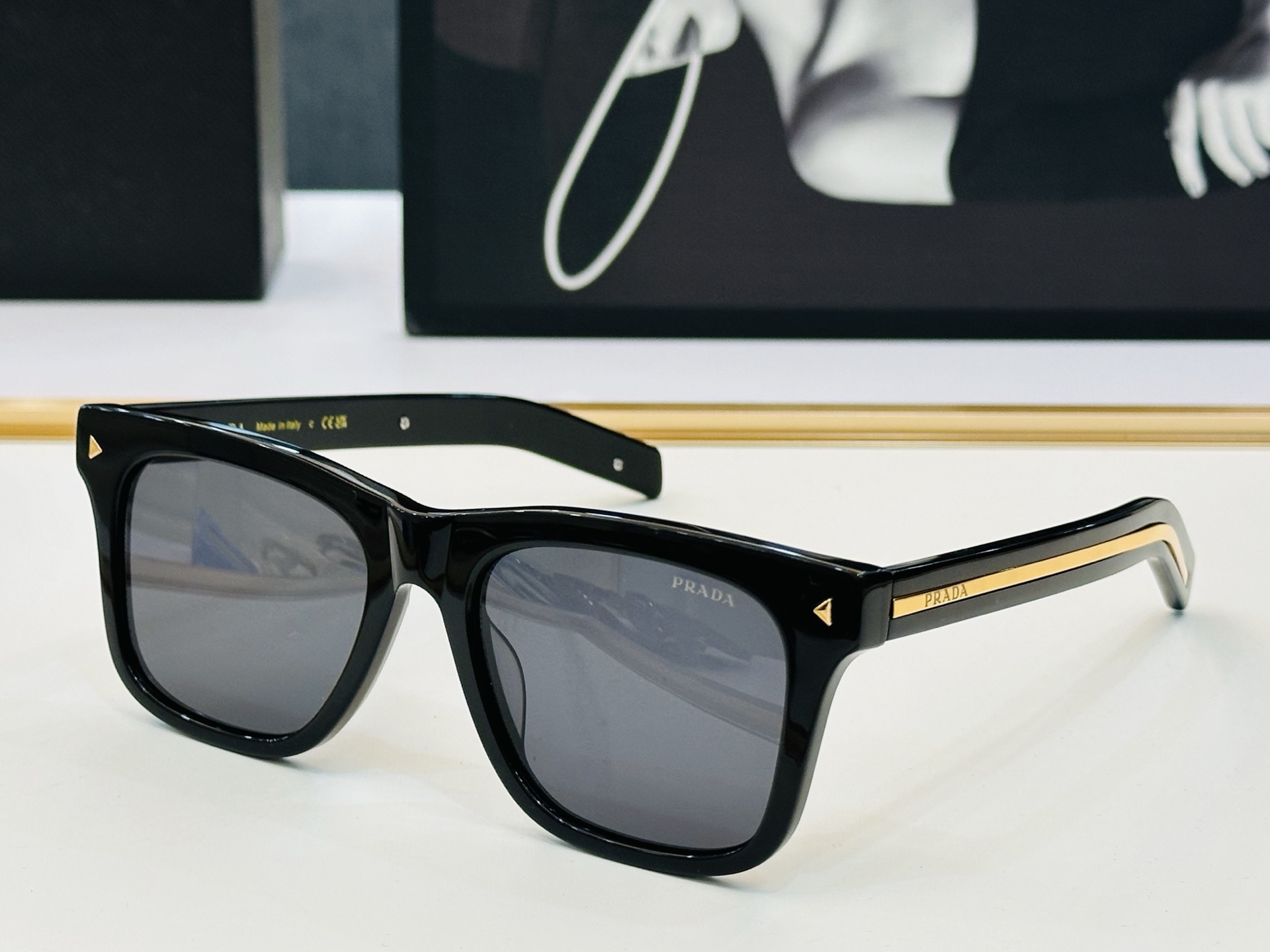 Prada PRA17S Black Sunglasses | Stylish, Durable, and UV Protective 2 i1749124649094 7202 0 0