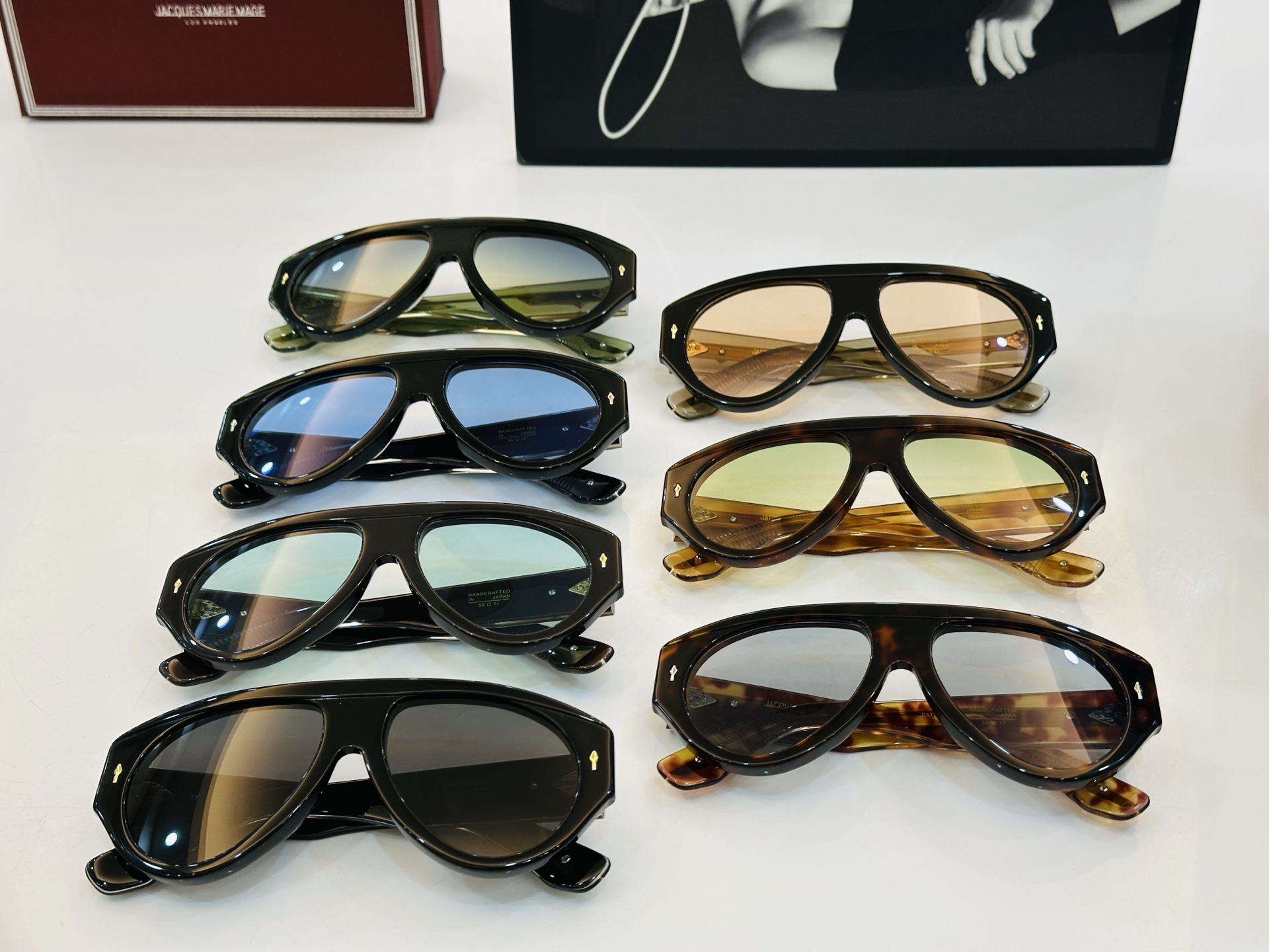 JACQUES MARIE DATTON 日本手工眼镜 镜框採用上板材打造出  SIZE：56口17-1