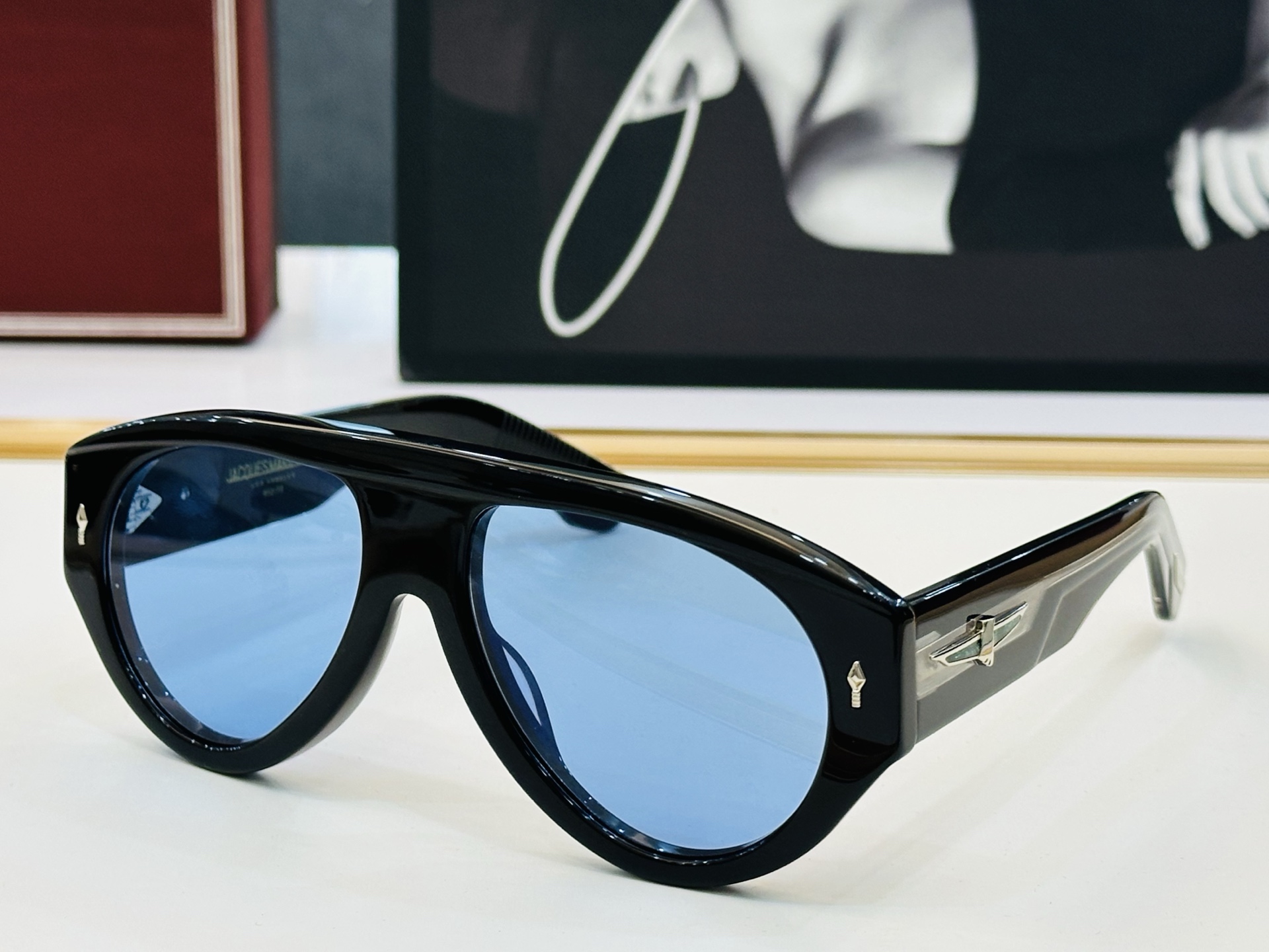 JACQUES MARIE DATTON 日本手工眼镜 镜框採用上板材打造出  SIZE：56口17-1
