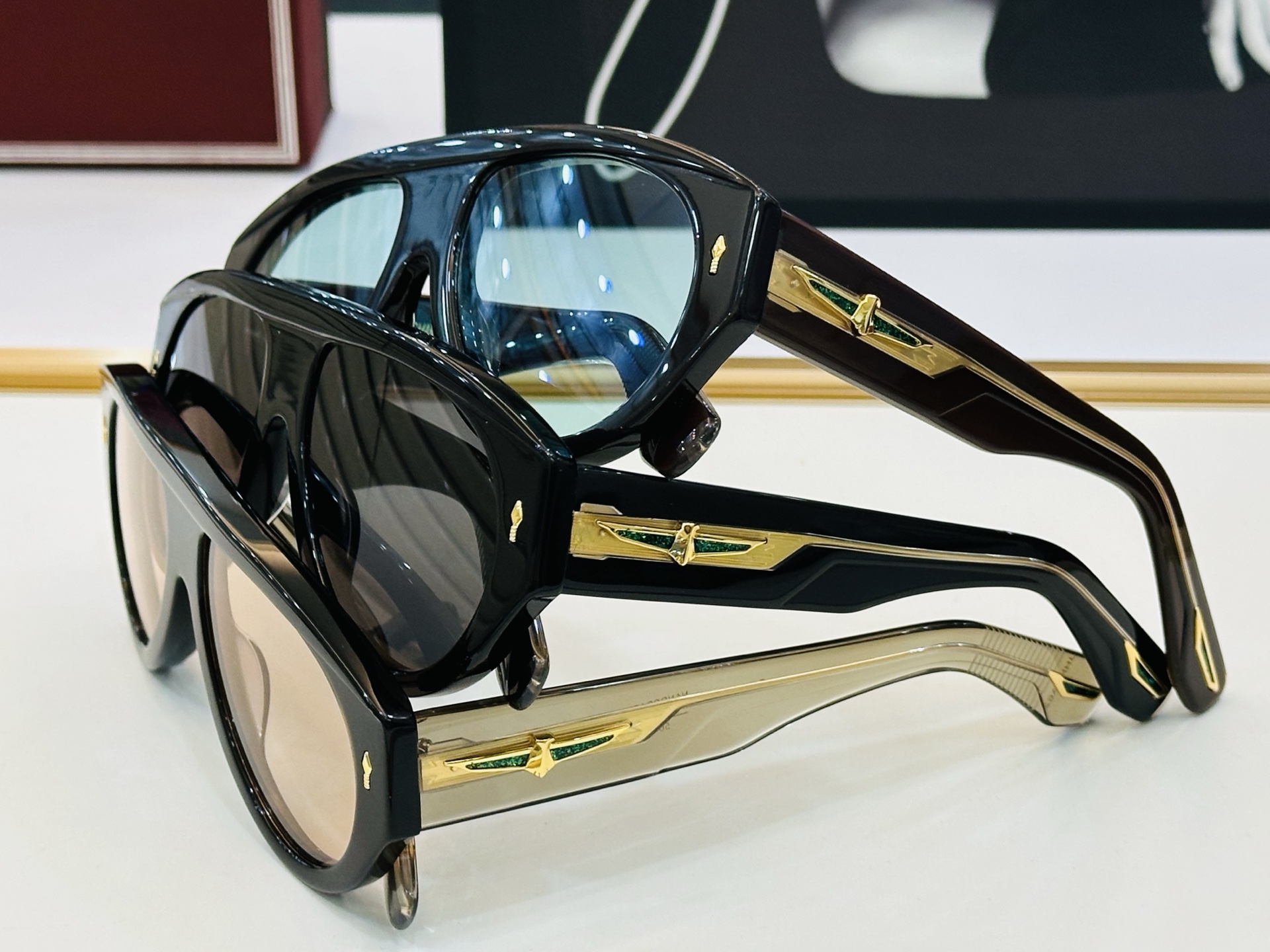 JACQUES MARIE DATTON 日本手工眼镜 镜框採用上板材打造出  SIZE：56口17-1