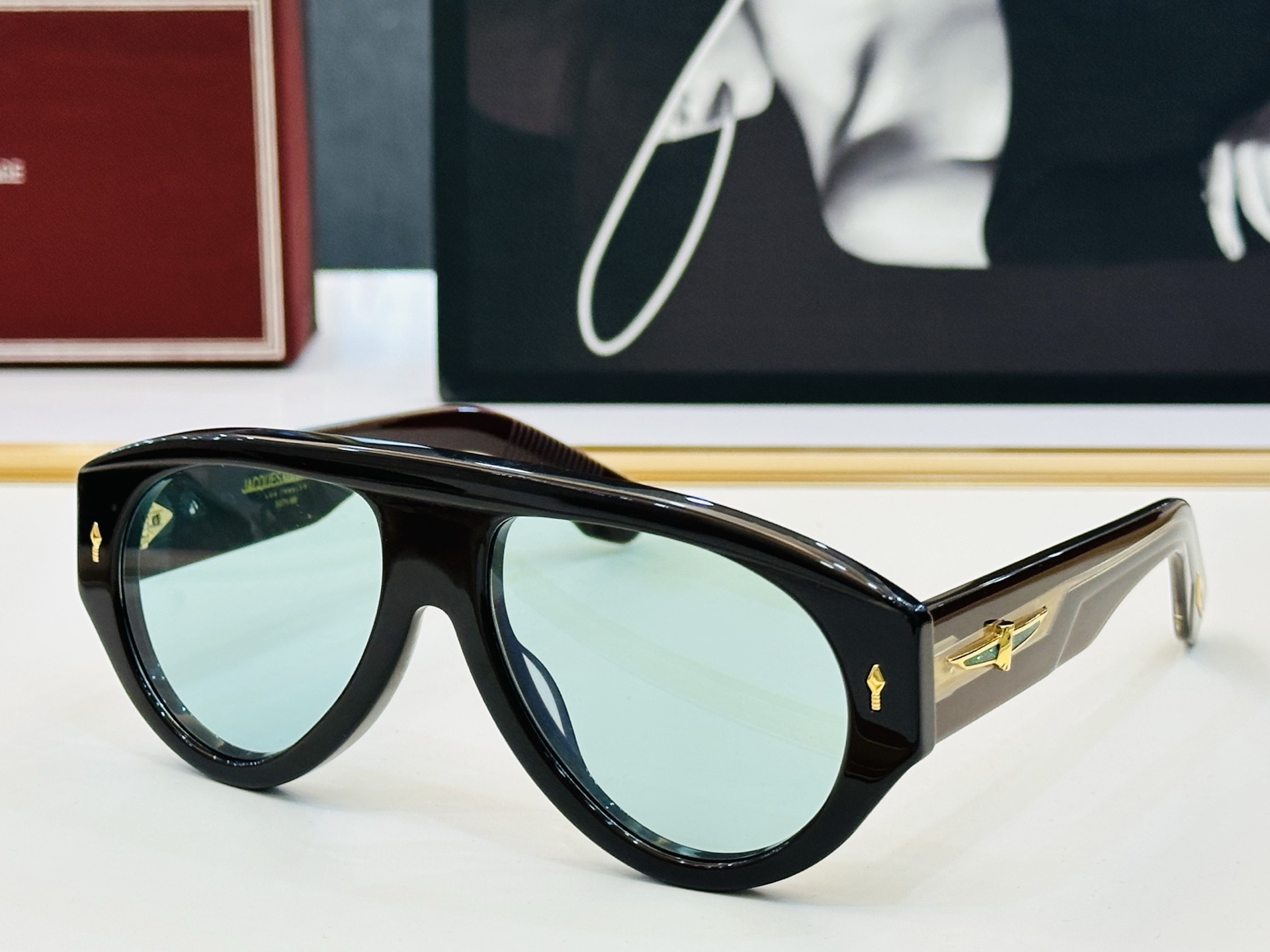 JACQUES MARIE DATTON 日本手工眼镜 镜框採用上板材打造出  SIZE：56口17-1