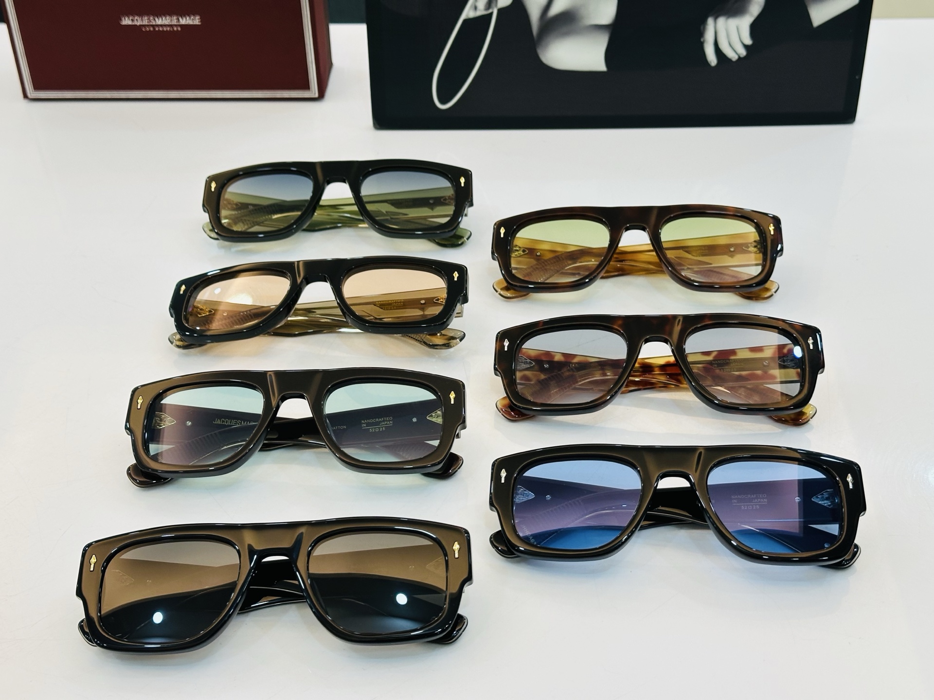 JACQUES MARIE DATTON 日本手工眼镜 镜框採用上板材打造出  SIZE：52口25-1