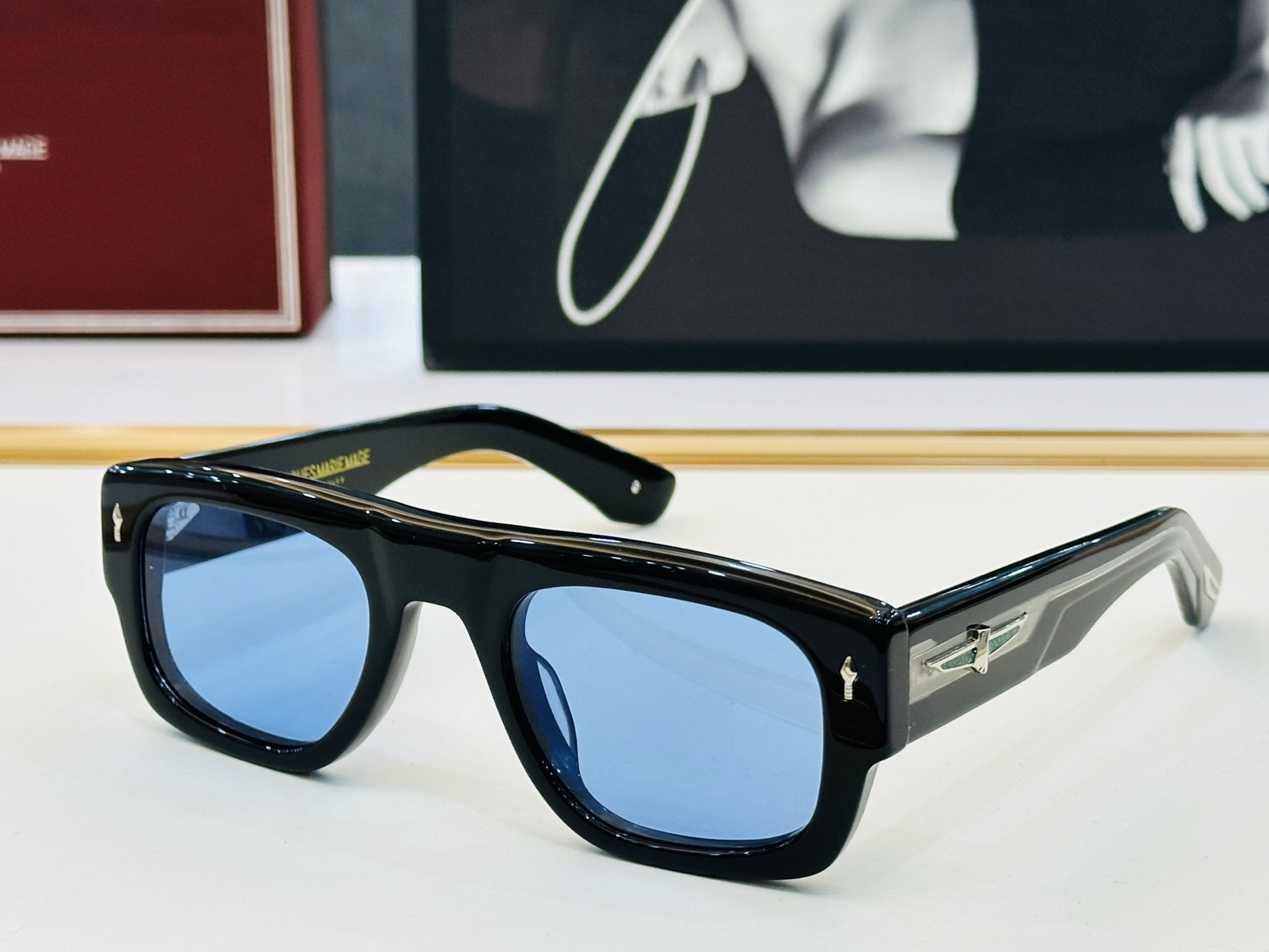 JACQUES MARIE DATTON 日本手工眼镜 镜框採用上板材打造出  SIZE：52口25-1