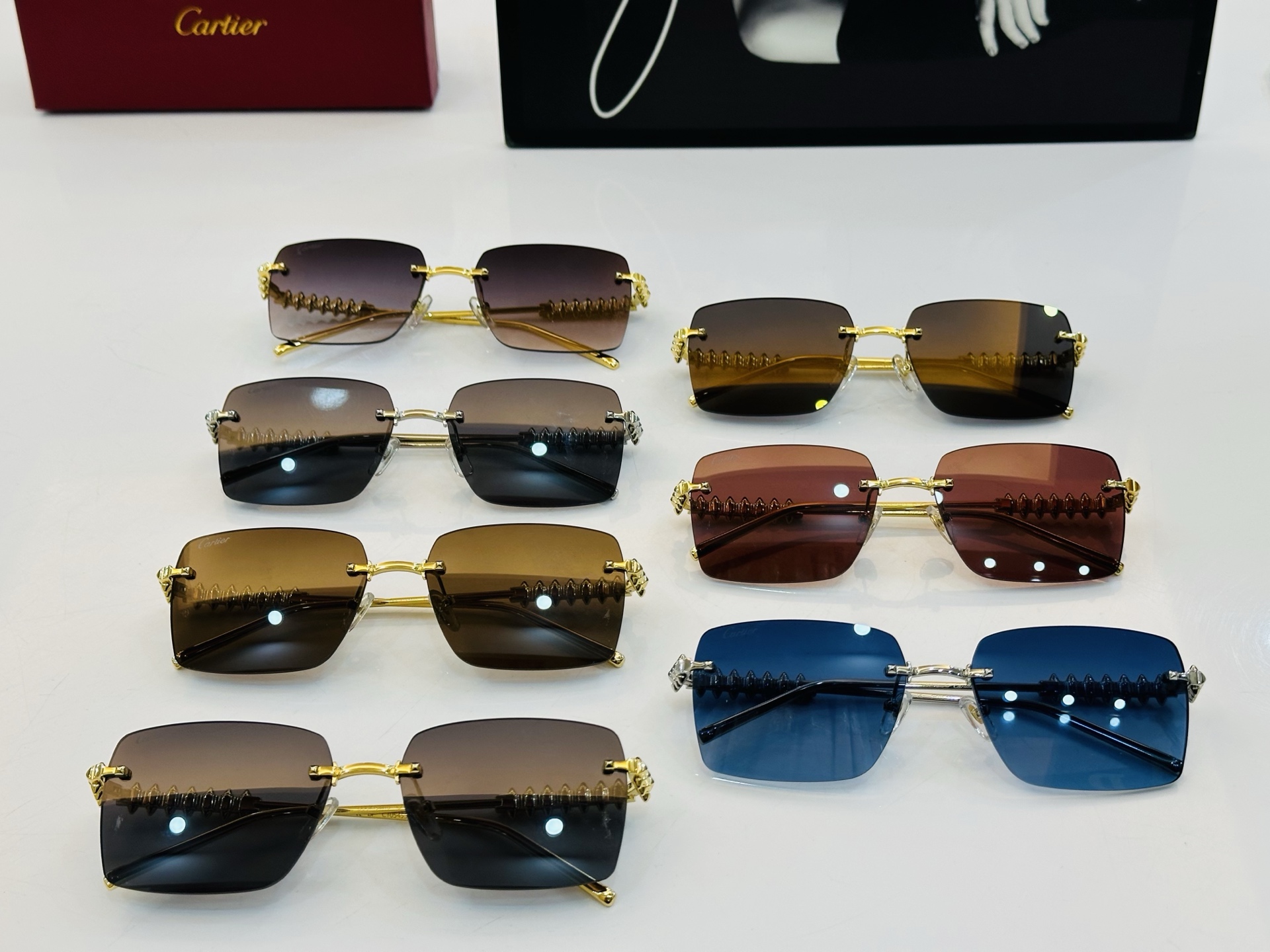 🆕 原版Cartie* 卡家 官网经典款 太阳镜 CT0545S Size：58口17-140电镀工艺精