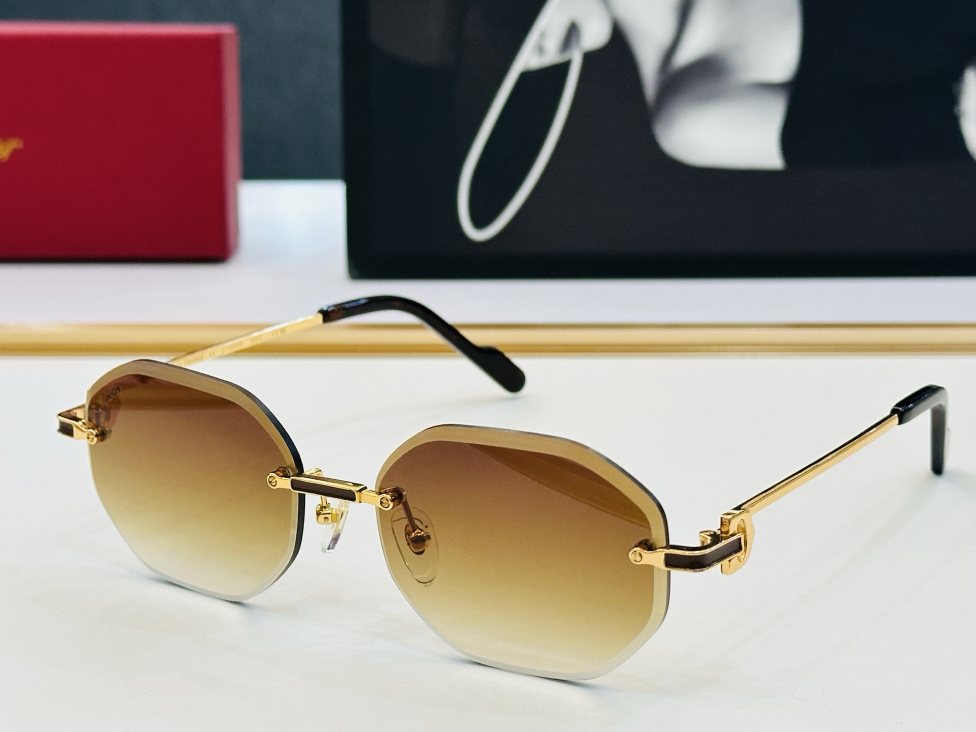 Cartier-卡家 ✨CT0658S Size：56口17-143  时尚休闲 👌👃X太阳镜 
