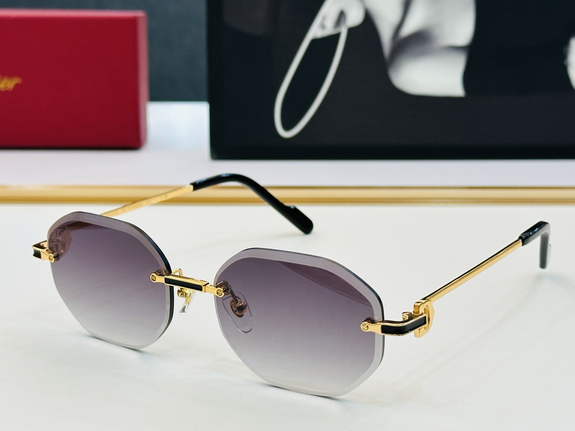Cartier-卡家 ✨CT0658S Size：56口17-143  时尚休闲 👌👃X太阳镜 