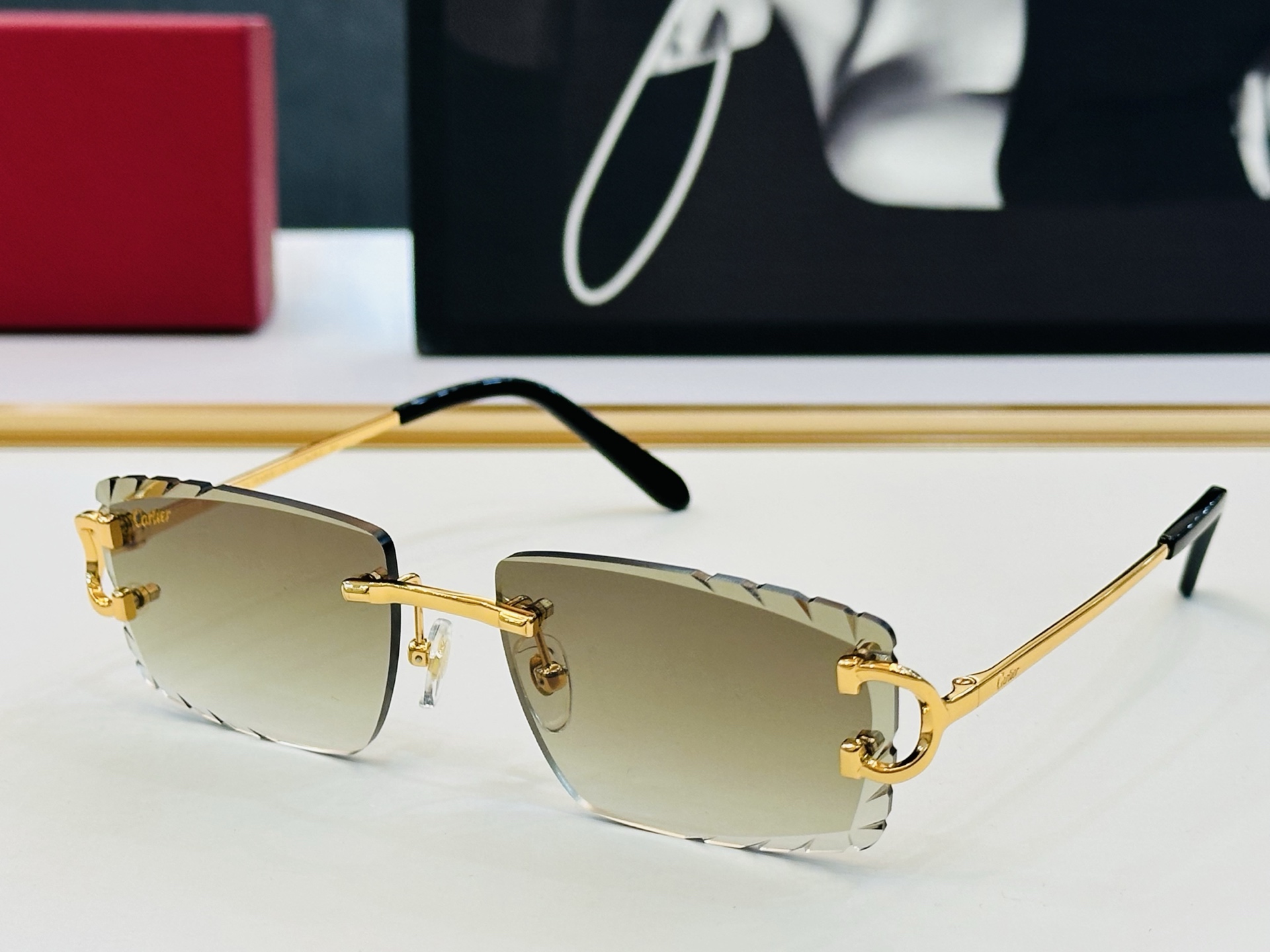 🆕 原版Cartie* 卡家 官网经典款 太阳镜 CT0092 Size：56口17-135  电镀工艺