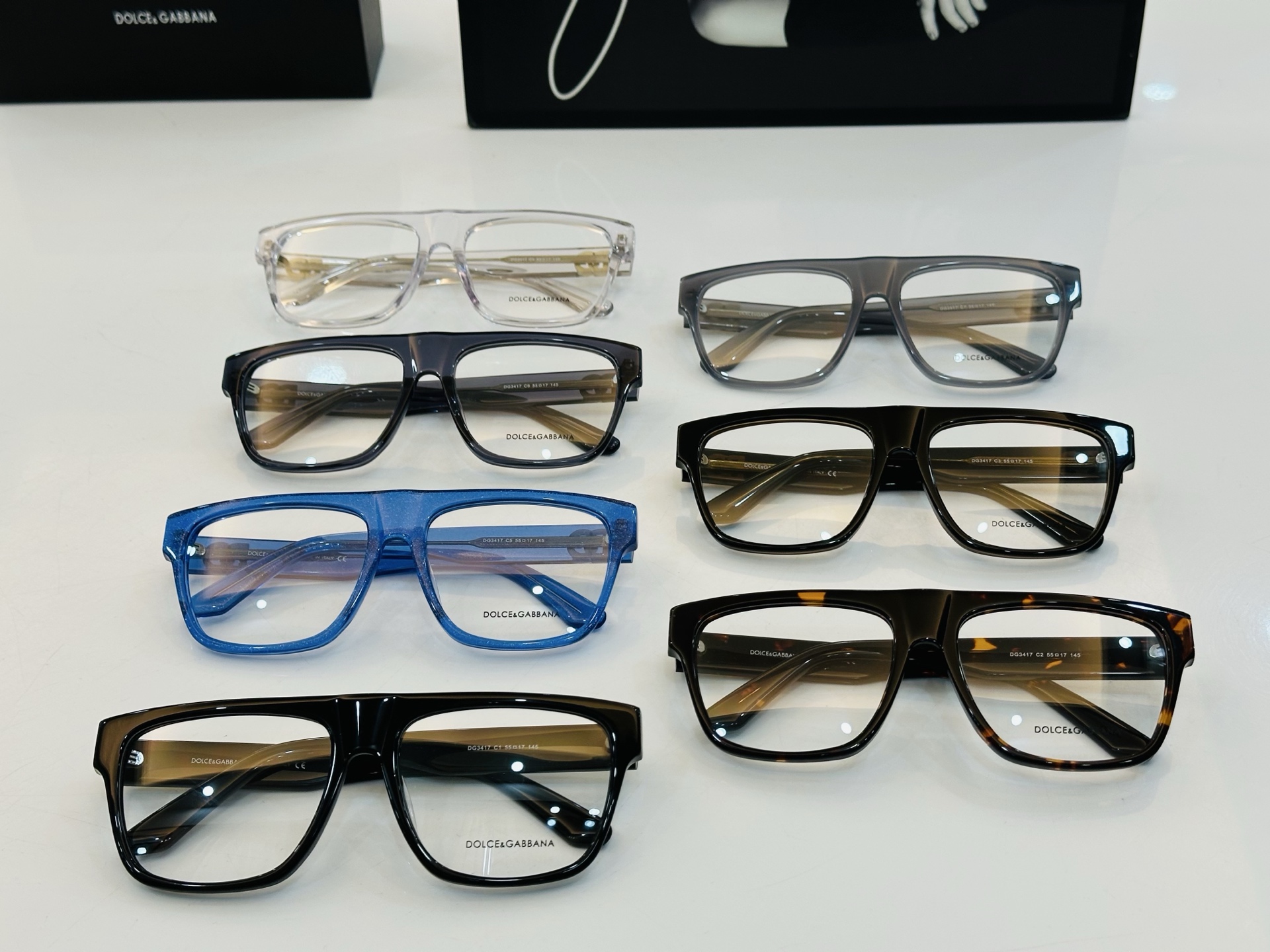 DOLCE&GABBANA* 杜家 DG3417  近视眼镜架 size：55口17-145 质量杠杠的