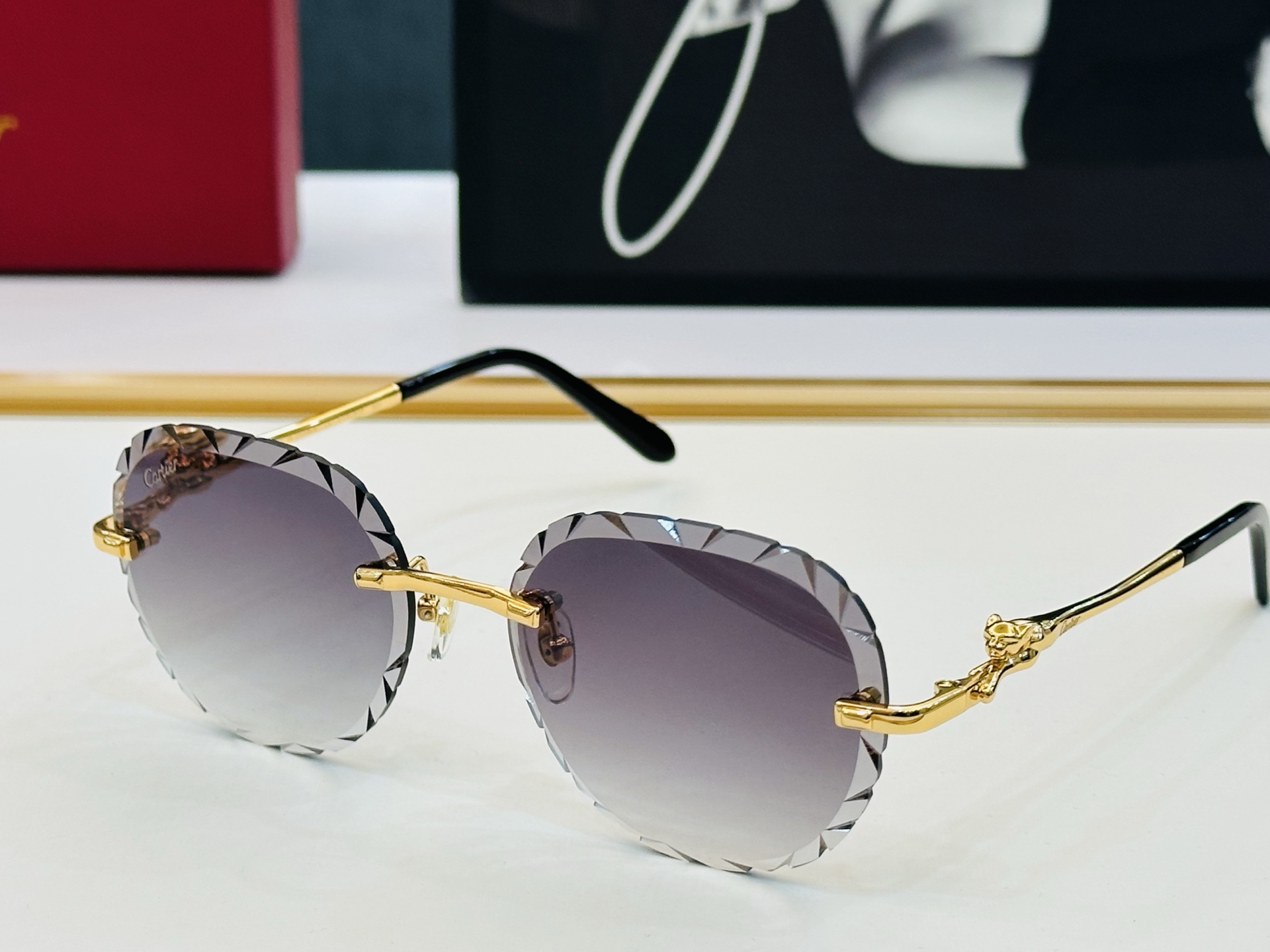 🆕 原版Cartie* 卡家 官网经典款 太阳镜 CT0281O Size：55口18-135  电镀工