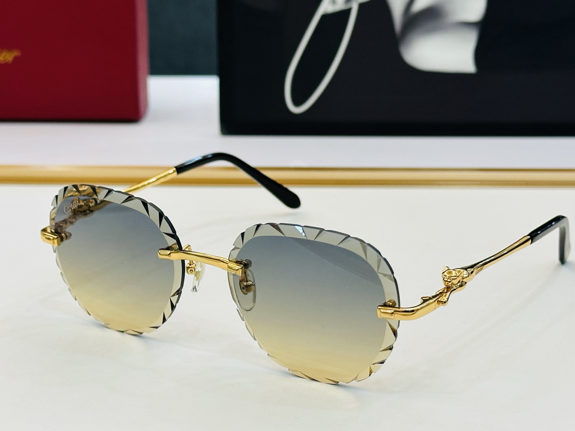🆕 原版Cartie* 卡家 官网经典款 太阳镜 CT0281O Size：55口18-135  电镀工