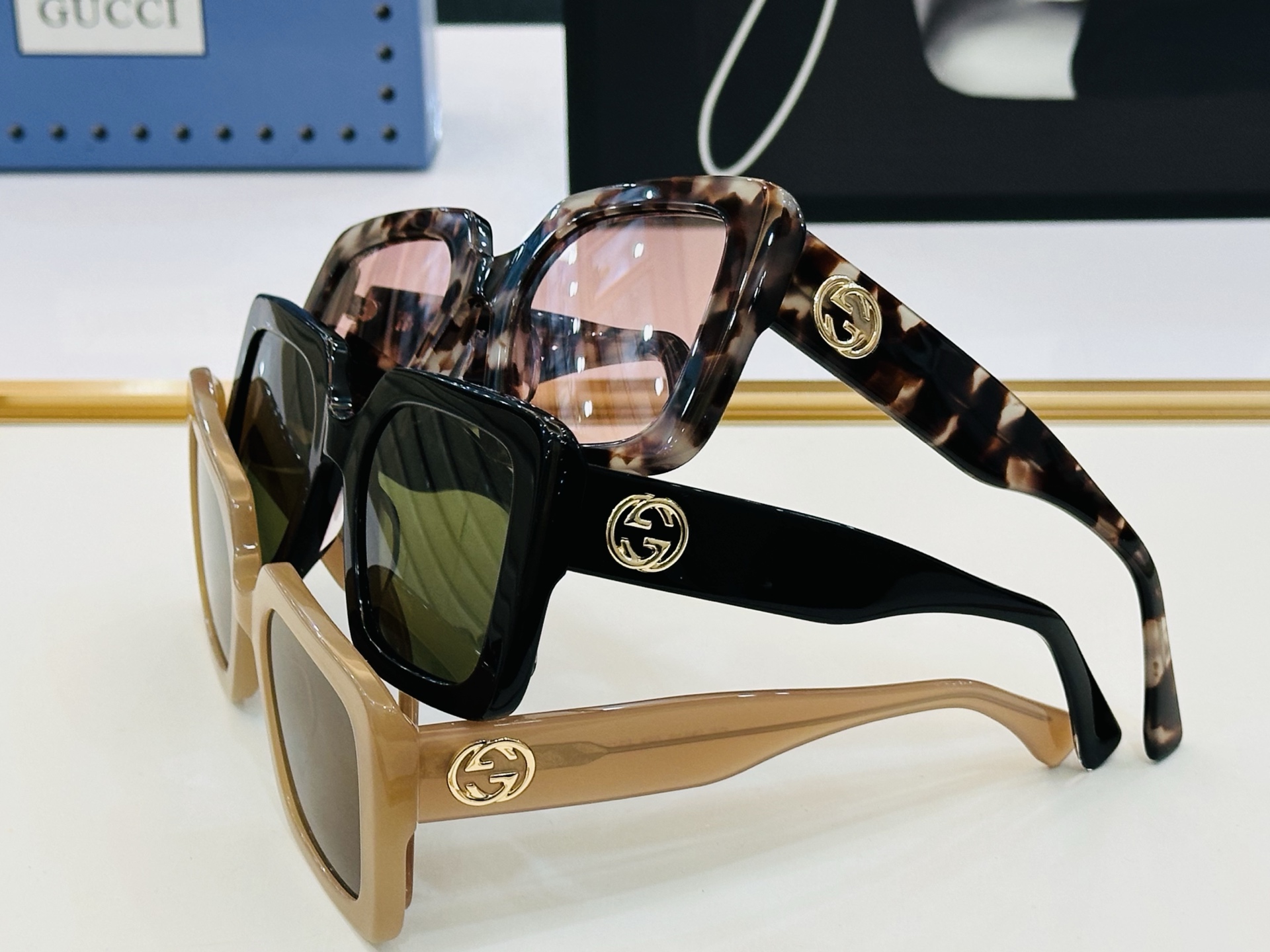 GUCCl*古家 时尚太阳镜 GG1864S Size：53口24-145  🎈超时尚☀☀💝🙏 L镜腿 