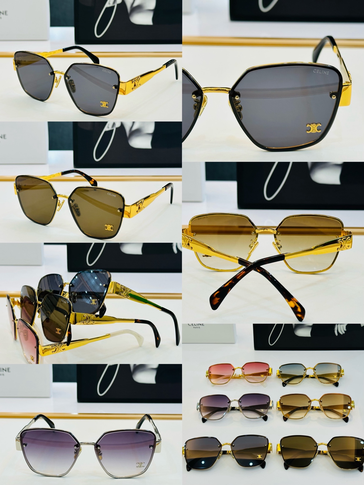 CELINE】赛琳 CL42119U Size：62口14-145 一直热销的款式，欧美风 光泽度好  