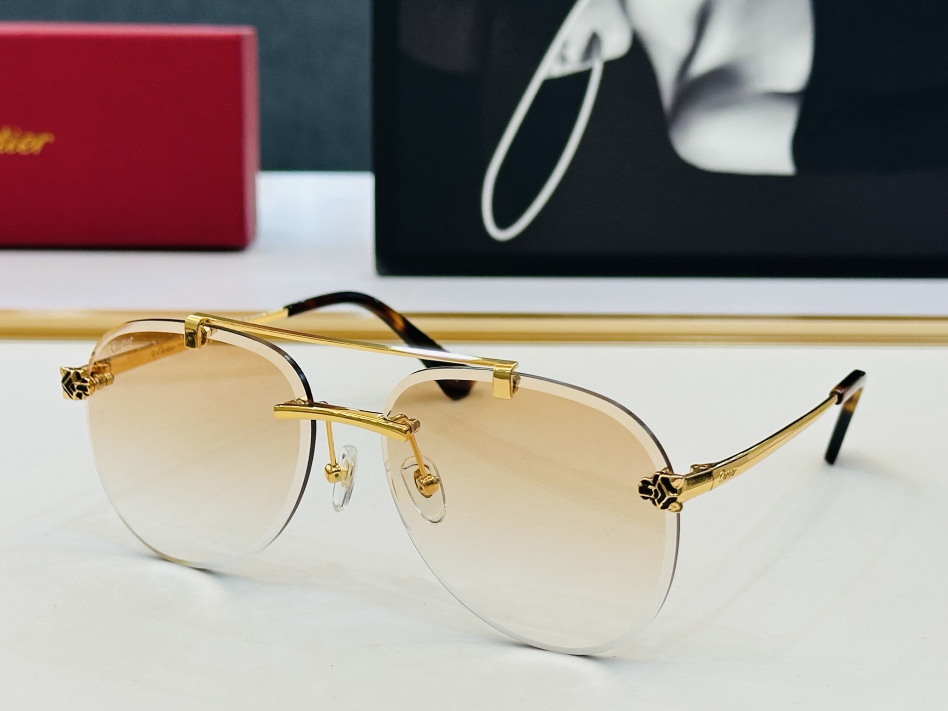 🆕 原版Cartie* 卡家 官网经典款 太阳镜 CT01586 Size：56口18-145 电镀工艺