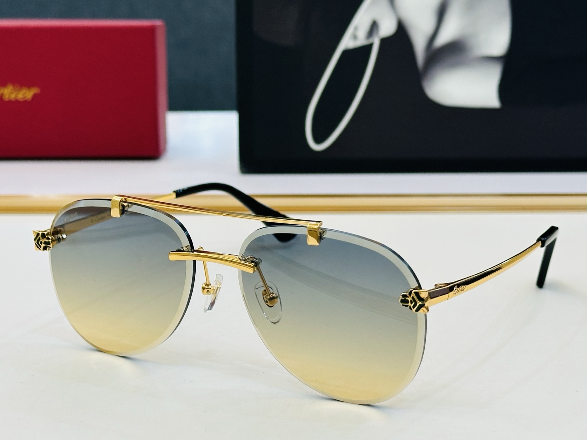 🆕 原版Cartie* 卡家 官网经典款 太阳镜 CT01586 Size：56口18-145 电镀工艺