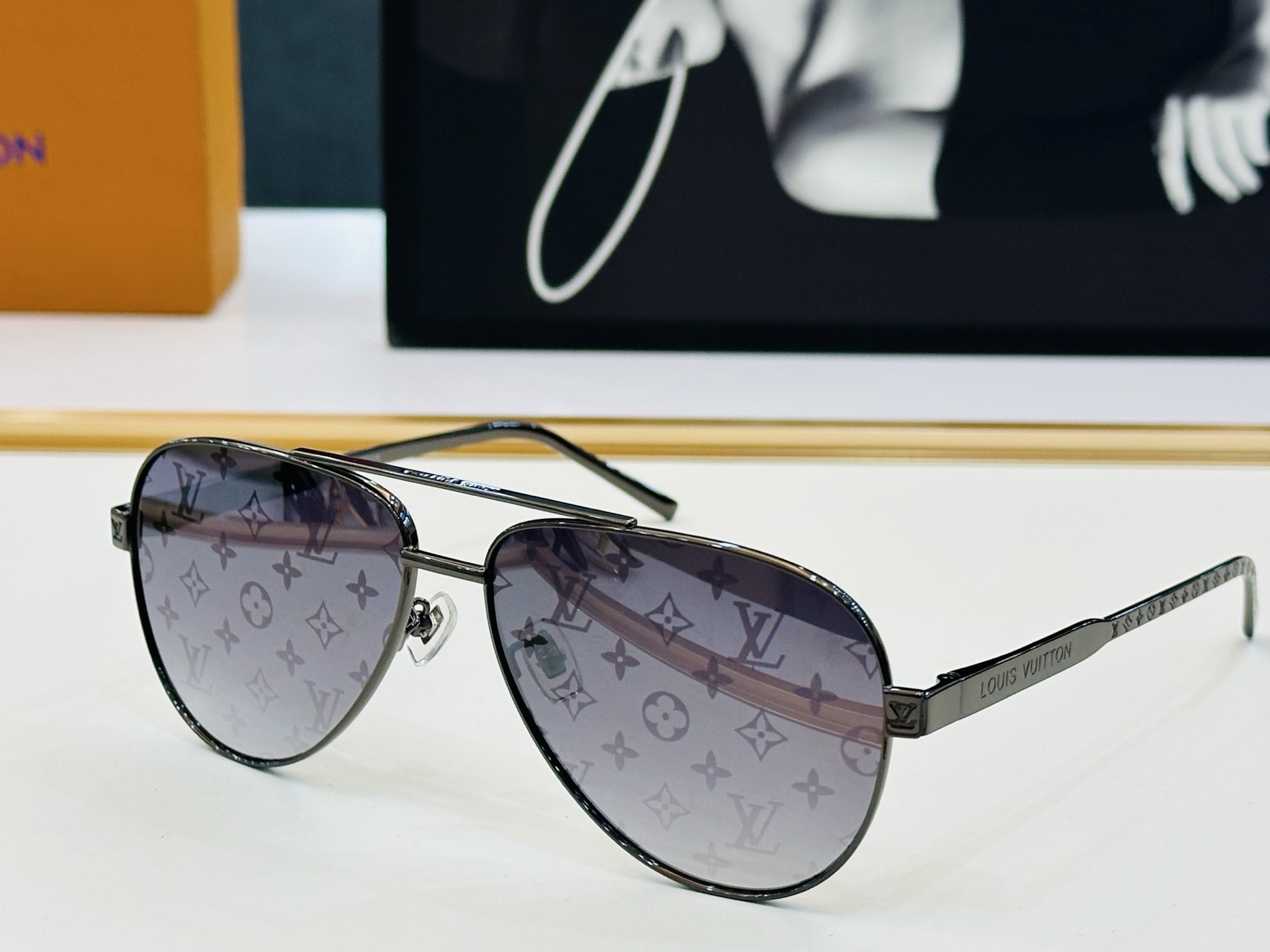 🆕🔺LOUIS VUITTO*🔻路易家 Z2543U 金属框架 方形款男款墨镜 size 59口15-1