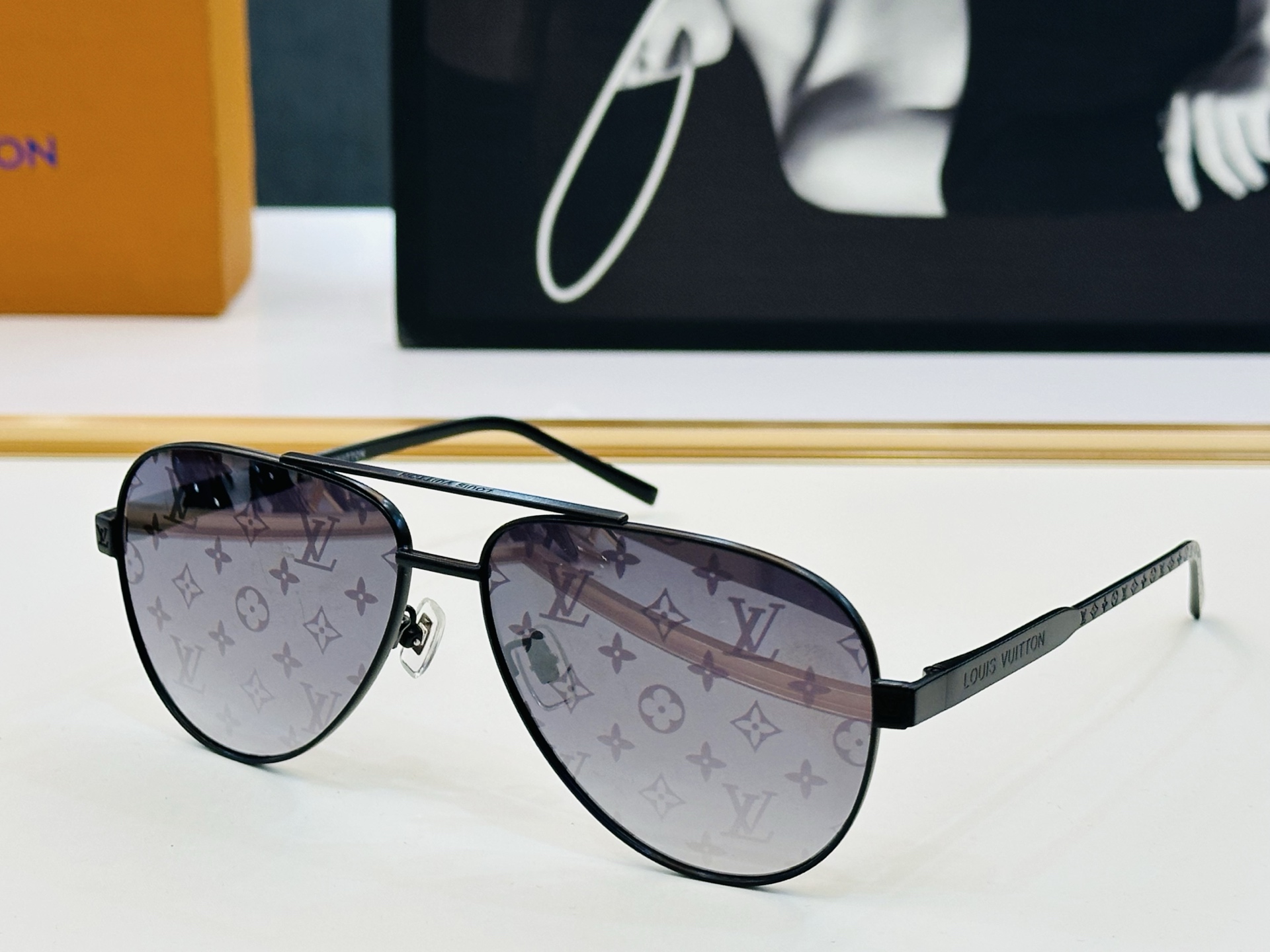 🆕🔺LOUIS VUITTO*🔻路易家 Z2543U 金属框架 方形款男款墨镜 size 59口15-1