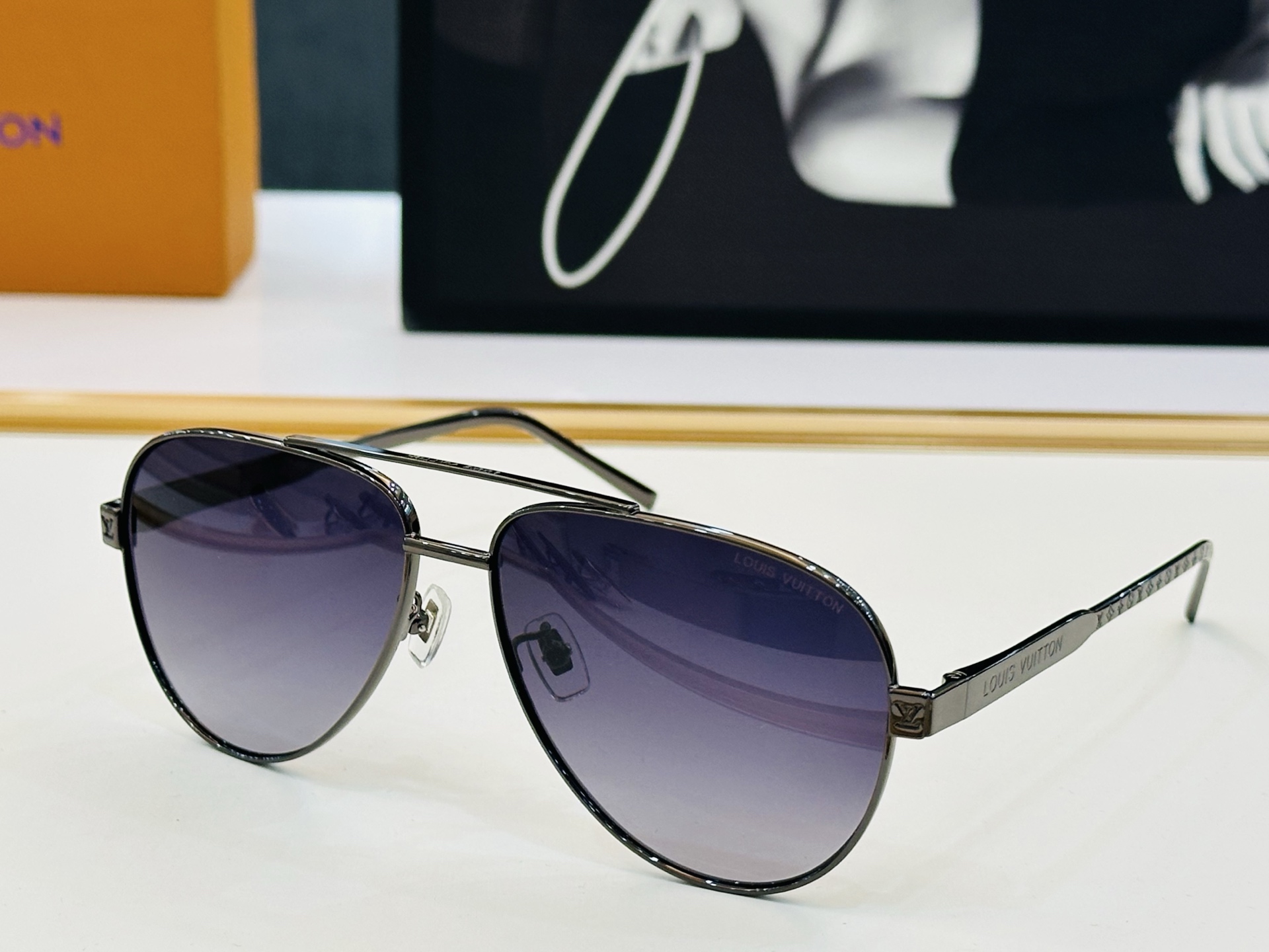 🆕🔺LOUIS VUITTO*🔻路易家 Z2543U 金属框架 方形款男款墨镜 size 59口15-1
