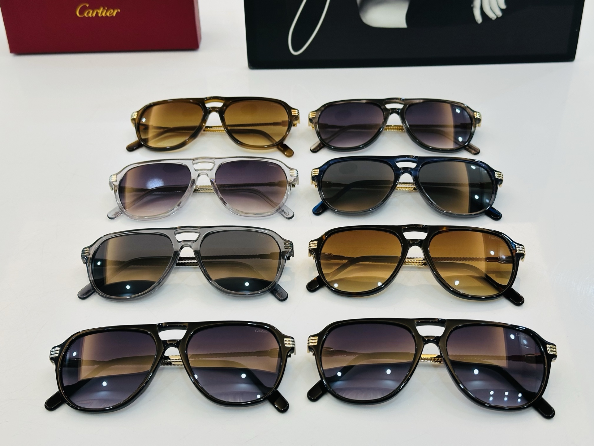 Cartier-卡家 ✨CT0471S Size：54口16-145 不挑脸型 简约大气 时尚休闲 👌👃