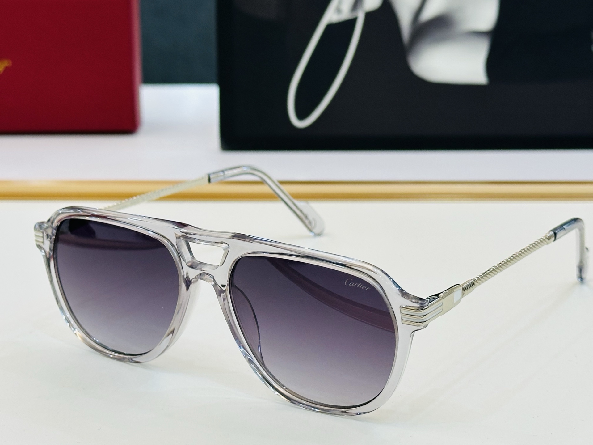 Cartier-卡家 ✨CT0471S Size：54口16-145 不挑脸型 简约大气 时尚休闲 👌👃