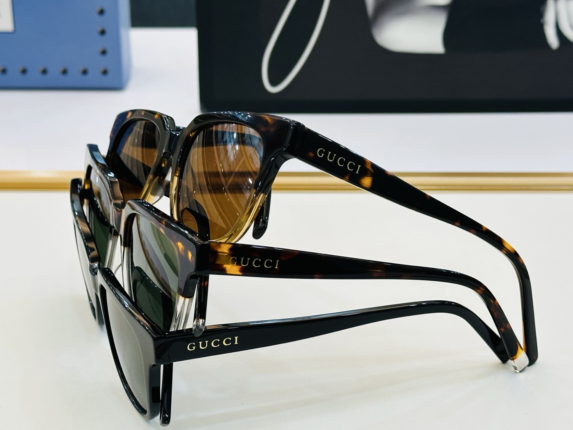 🆕 👏👏GUCC*👍古家GG2023 Size：54口19-140 搭配镜框🔝J❤太阳镜 
