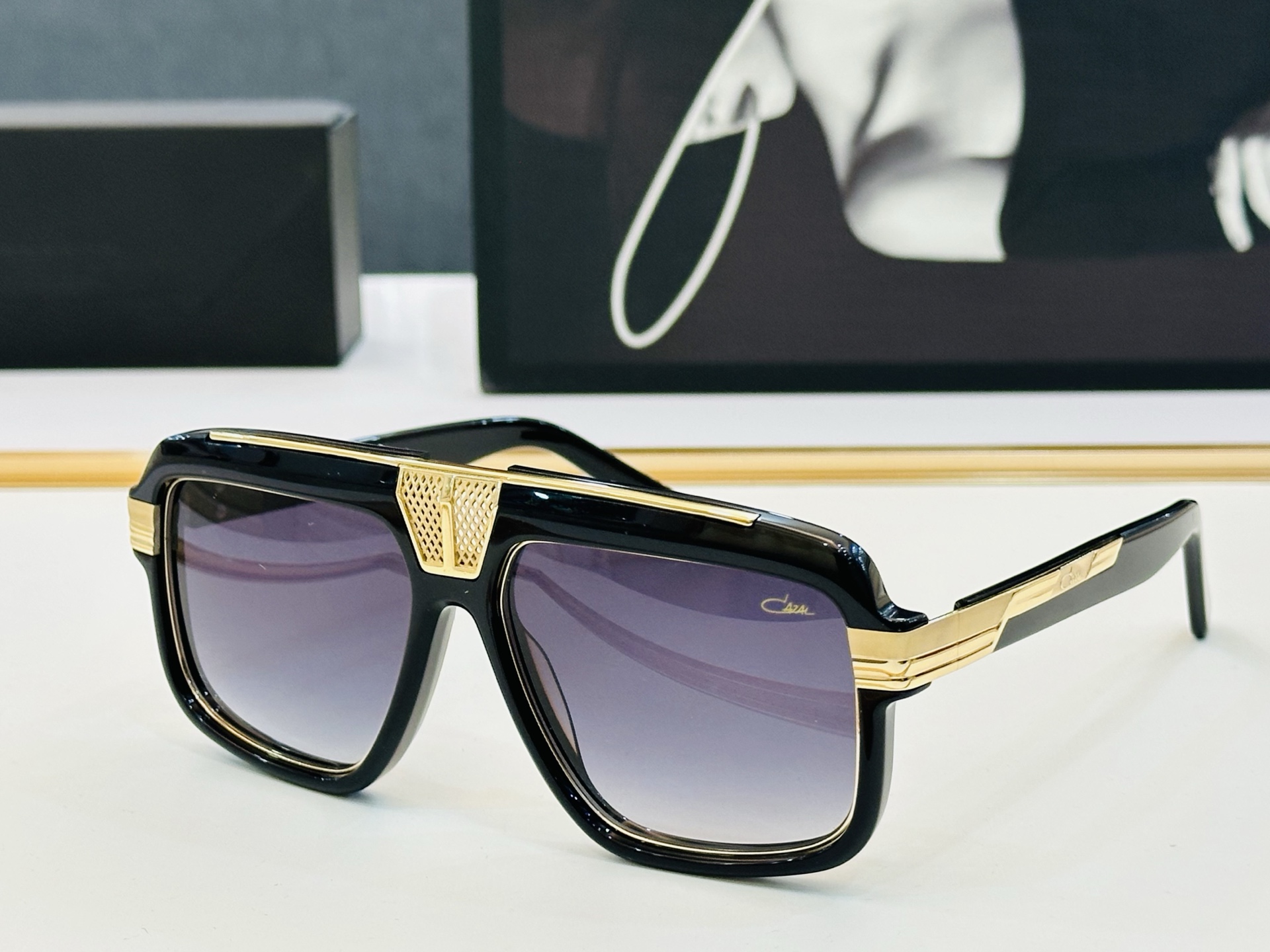 NO:363341,Cagar new CAZAL Model: MOD678 Size: 59-mouthed 15- C decorative glasses available Glasses sunglasses, glasses19860909卡加尔 new CAZAL Model: MOD678 Size: 59口15- 精心制作 C装饰配镜可用 眼镜墨镜太阳镜,眼镜,glasses