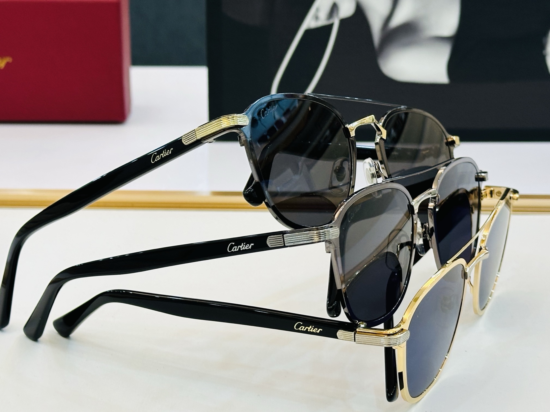 Cartie* 卡家 太阳镜 CT0012S Size：54口21-145 电镀工艺精湛气质十足！CC男