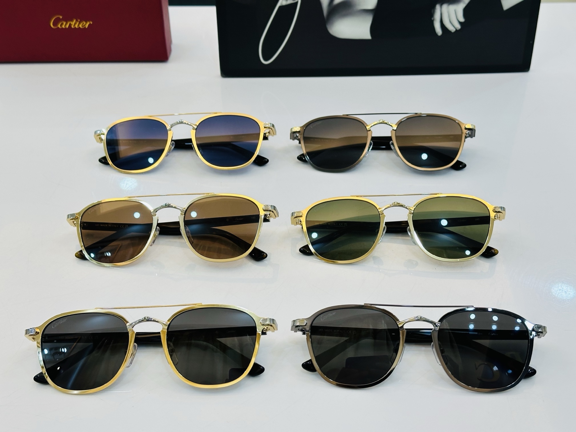 Cartie* 卡家 太阳镜 CT0012S Size：54口21-145 电镀工艺精湛气质十足！CC男