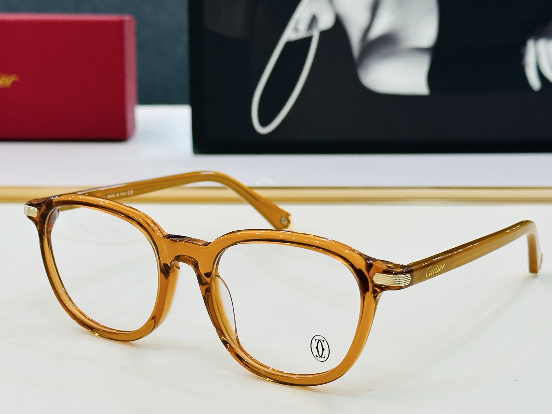 Cartier-卡家 ✨CT0541S Size：53口21-145 不挑脸型 简约大气 时尚休闲 👌👃
