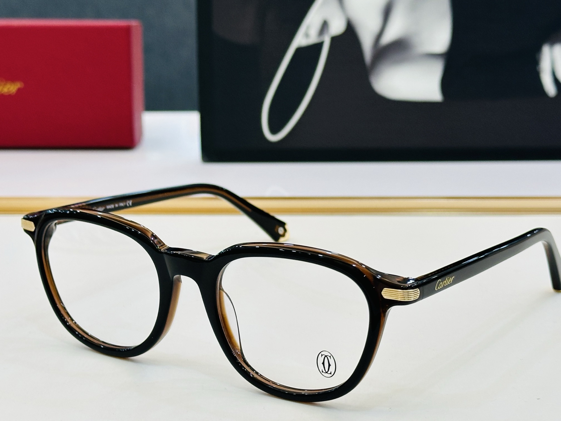 Cartier-卡家 ✨CT0541S Size：53口21-145 不挑脸型 简约大气 时尚休闲 👌👃