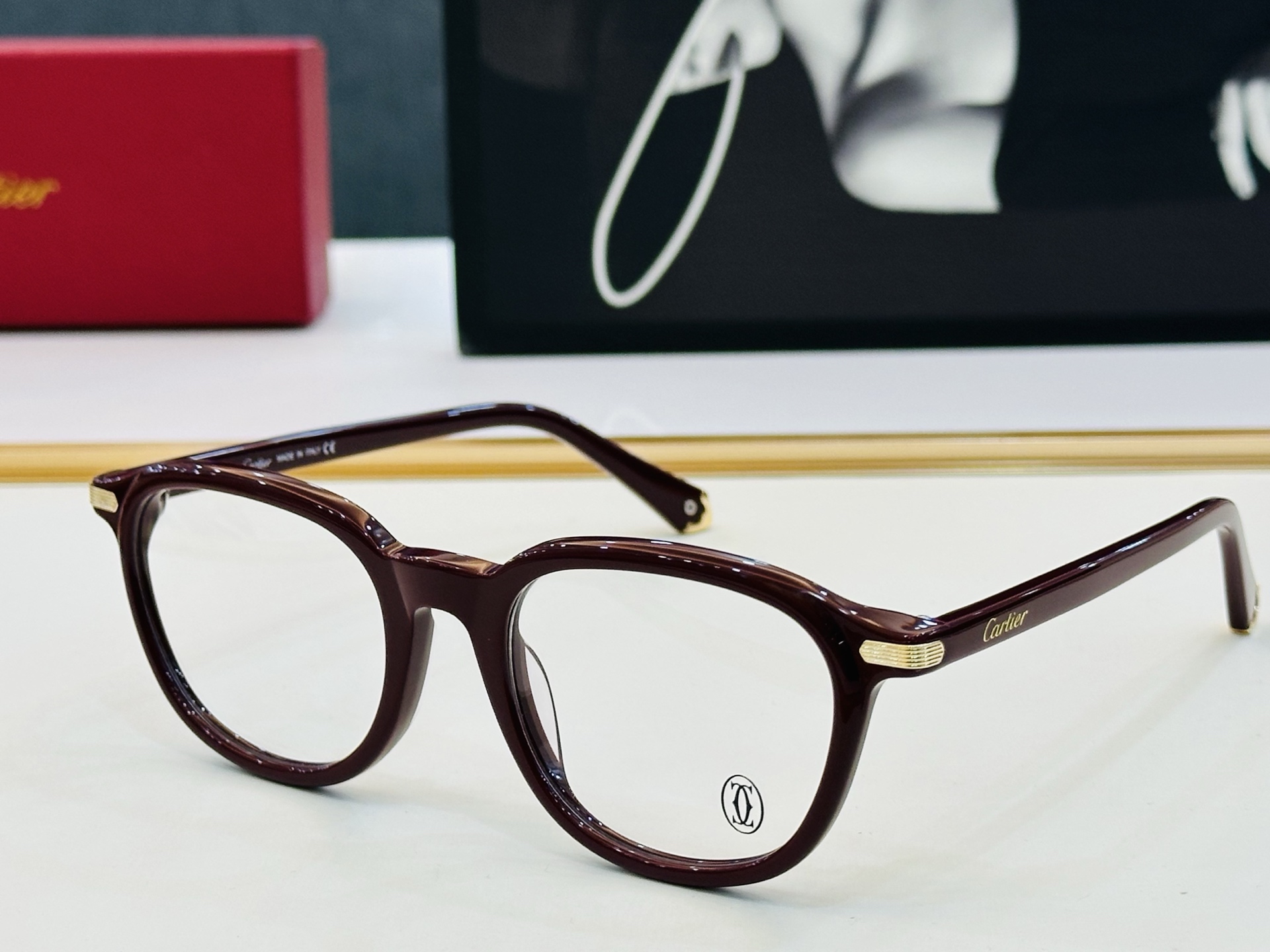 Cartier-卡家 ✨CT0541S Size：53口21-145 不挑脸型 简约大气 时尚休闲 👌👃