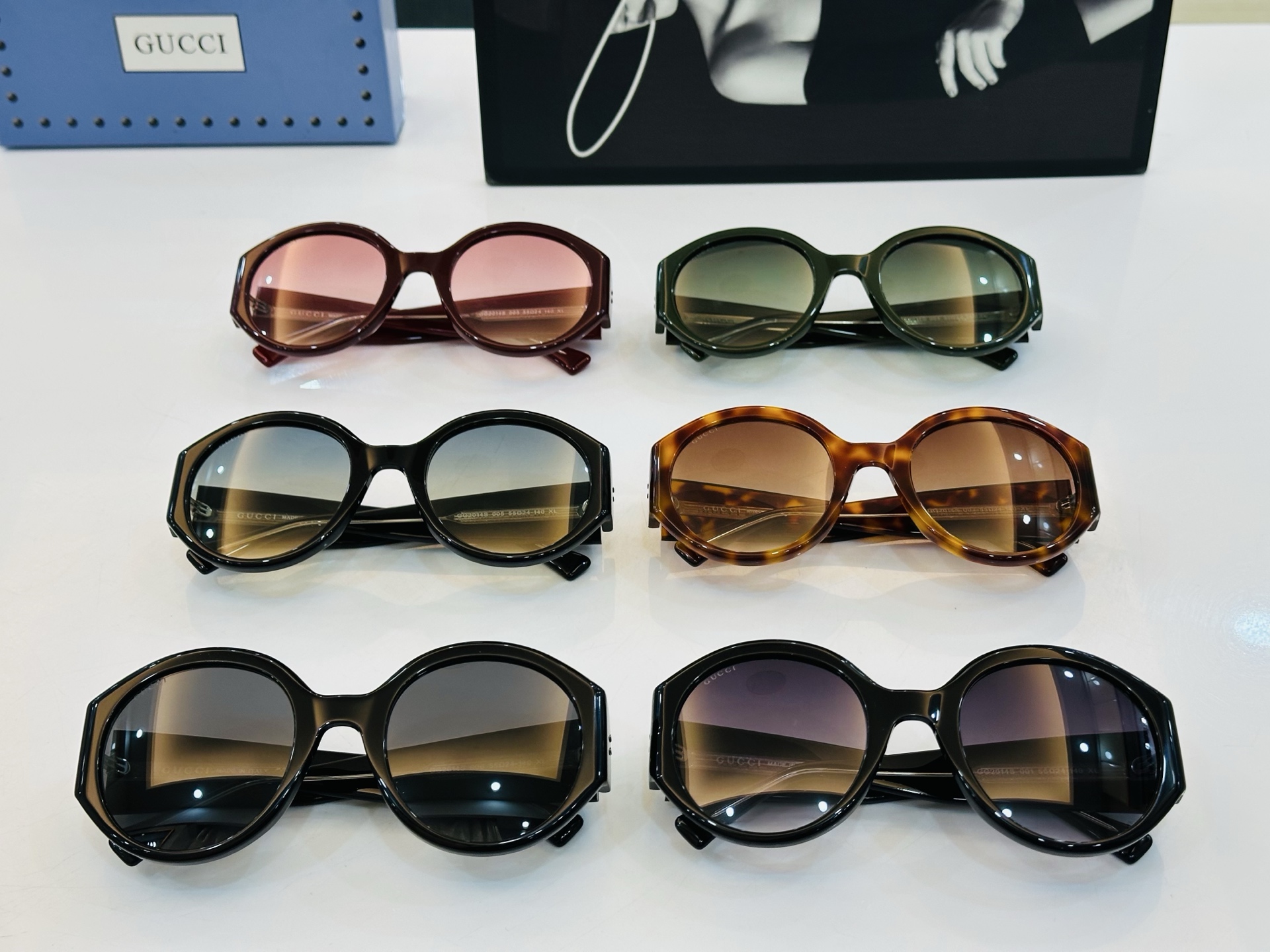 GUCC* 古家 GG2014S 🐝🐝系列 Size：55口24-140 🍁🍁 FD超绝品质太阳镜 。
