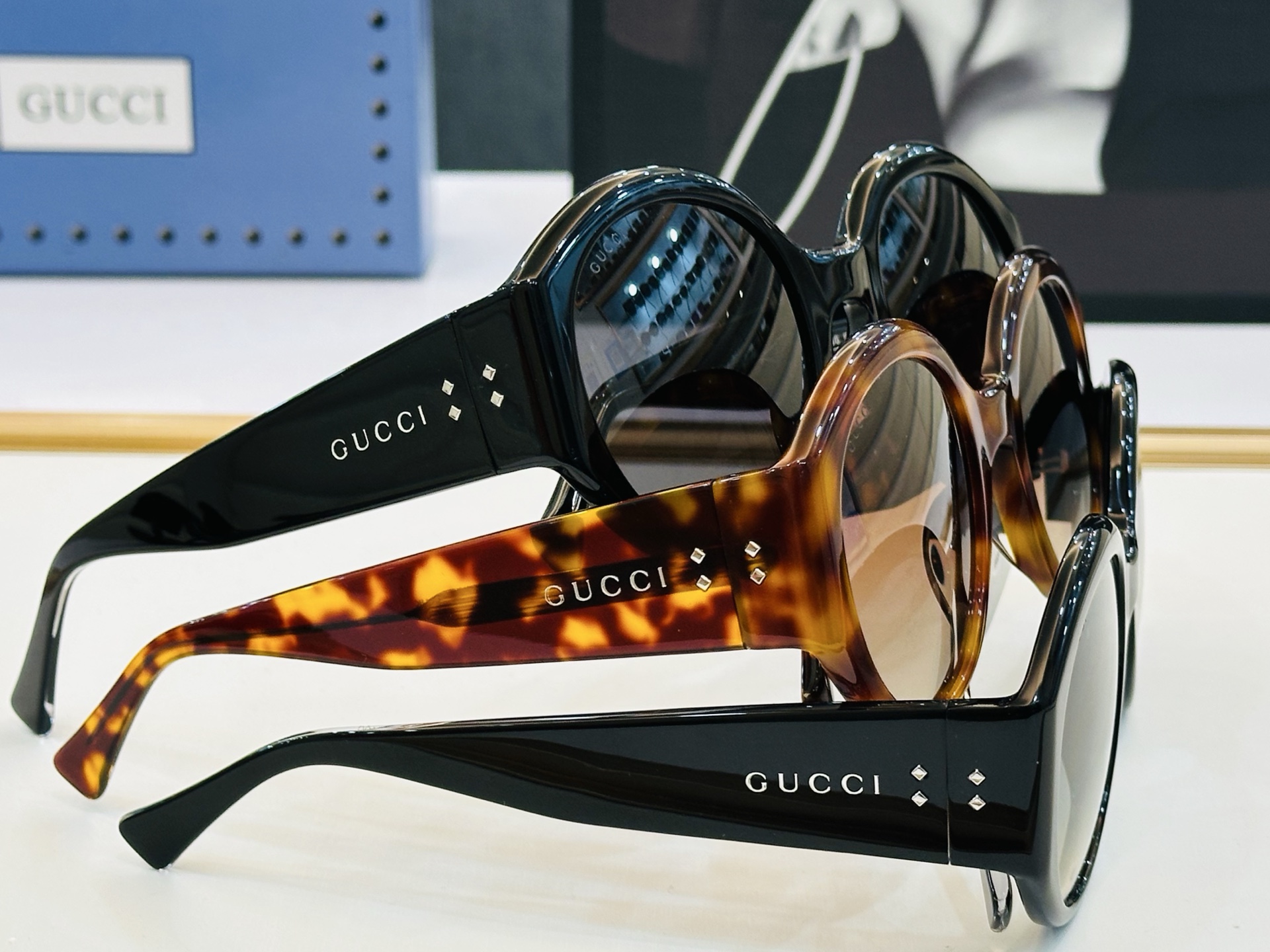 GUCC* 古家 GG2014S 🐝🐝系列 Size：55口24-140 🍁🍁 FD超绝品质太阳镜 。