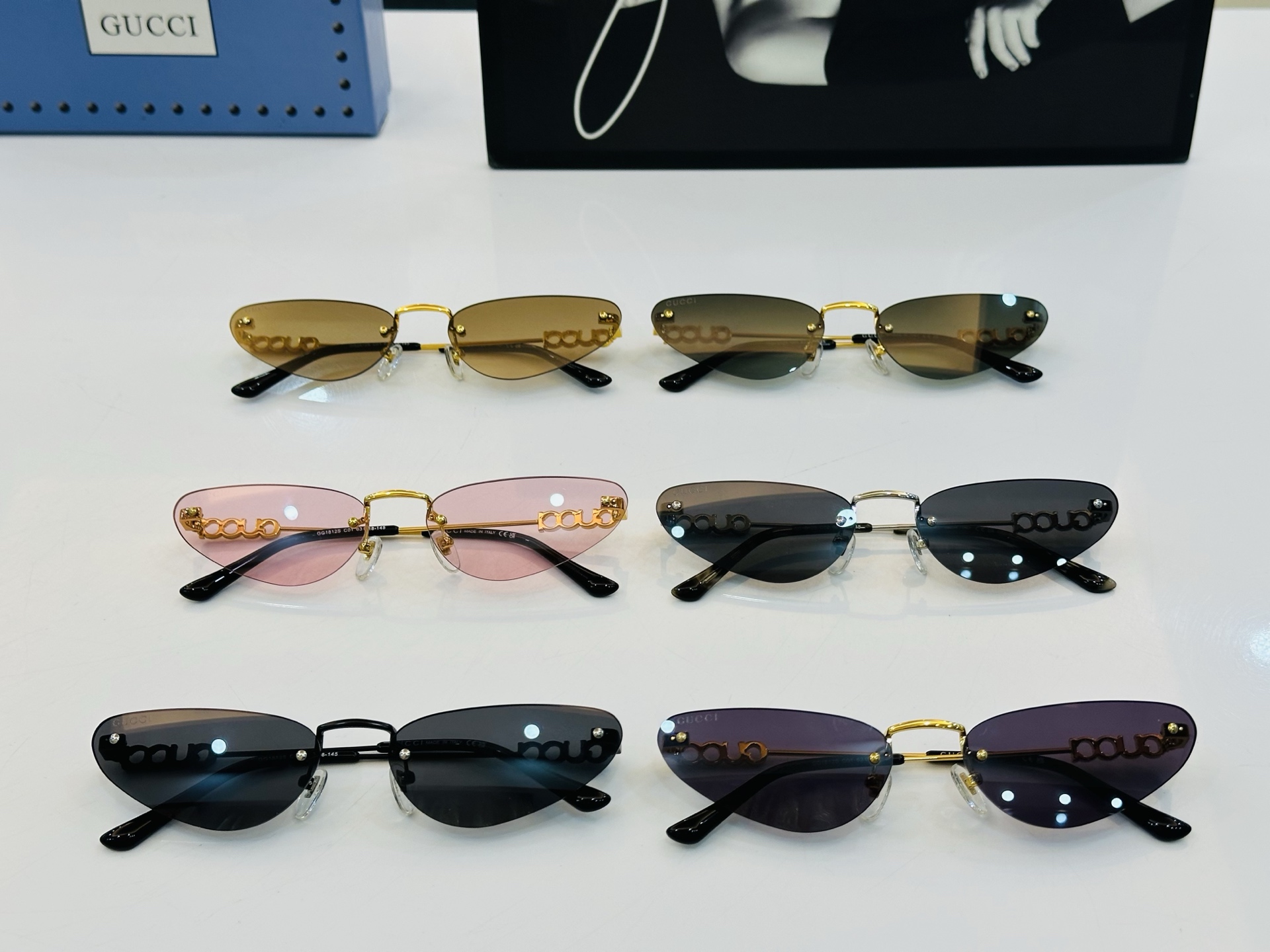 GUCC* 古家 GG1812S 🐝🐝系列 Size：63口18-145 🍁🍁 F超绝品质太阳镜 。