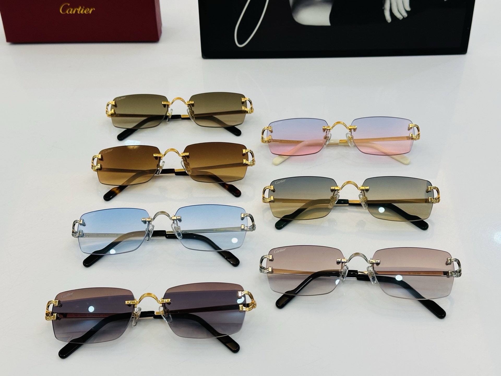 🆕 原版Cartie* 卡家 官网经典款 太阳镜 CT0550S Size：58口19-142  电镀工