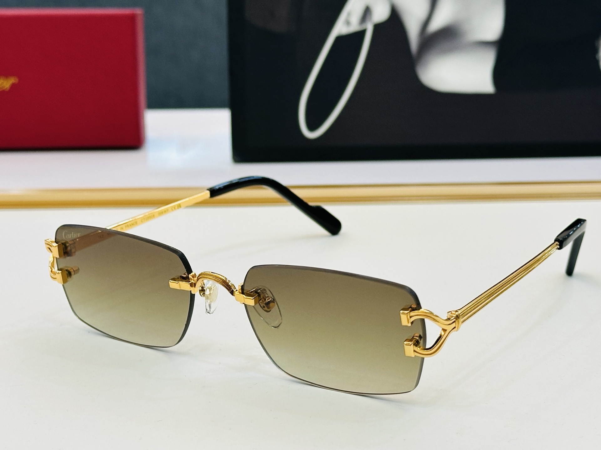 🆕 原版Cartie* 卡家 官网经典款 太阳镜 CT0550S Size：58口19-142  电镀工