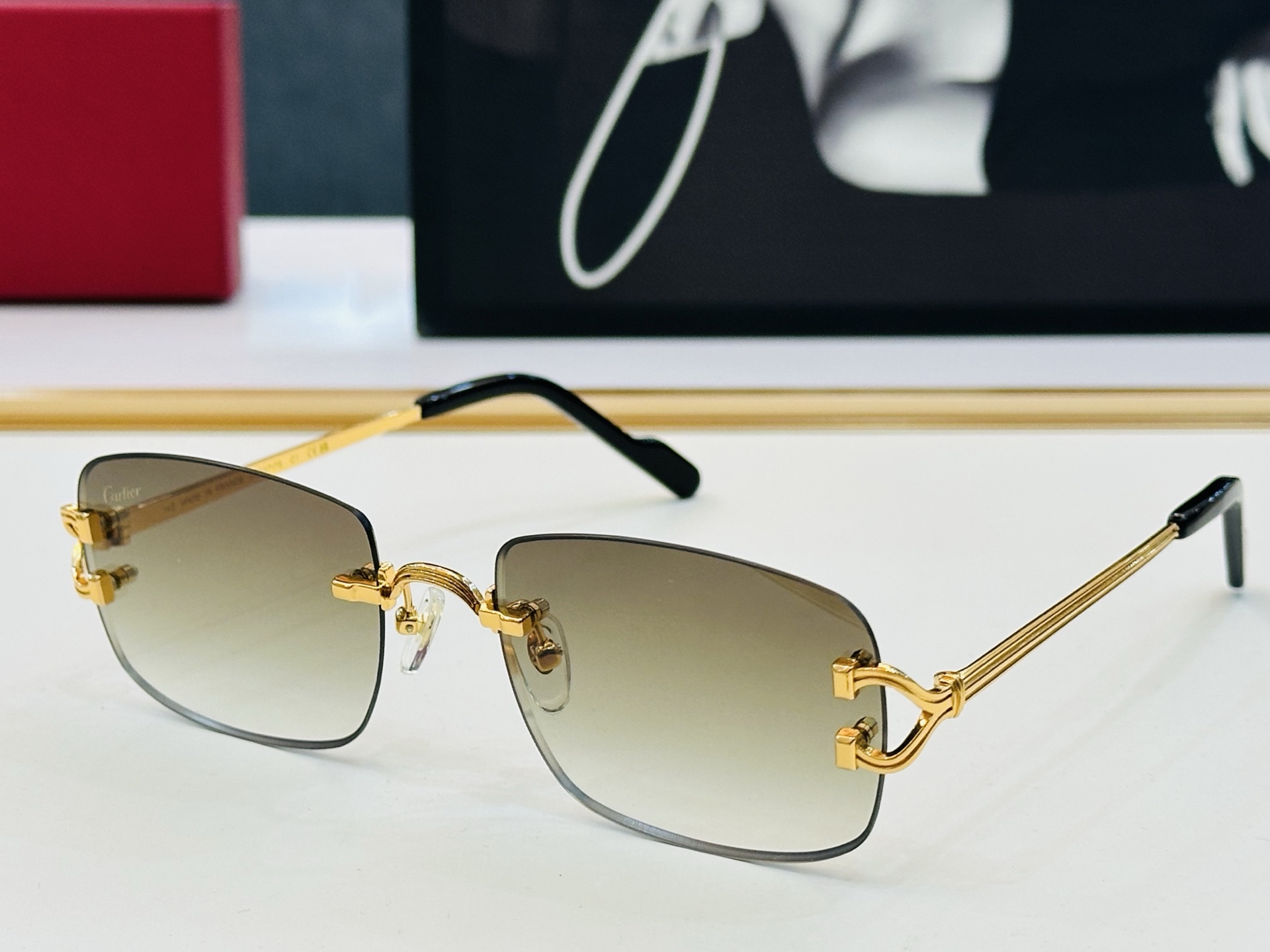 🆕 原版Cartie* 卡家 官网经典款 太阳镜 CT0717S Size：56口18-142  电镀工