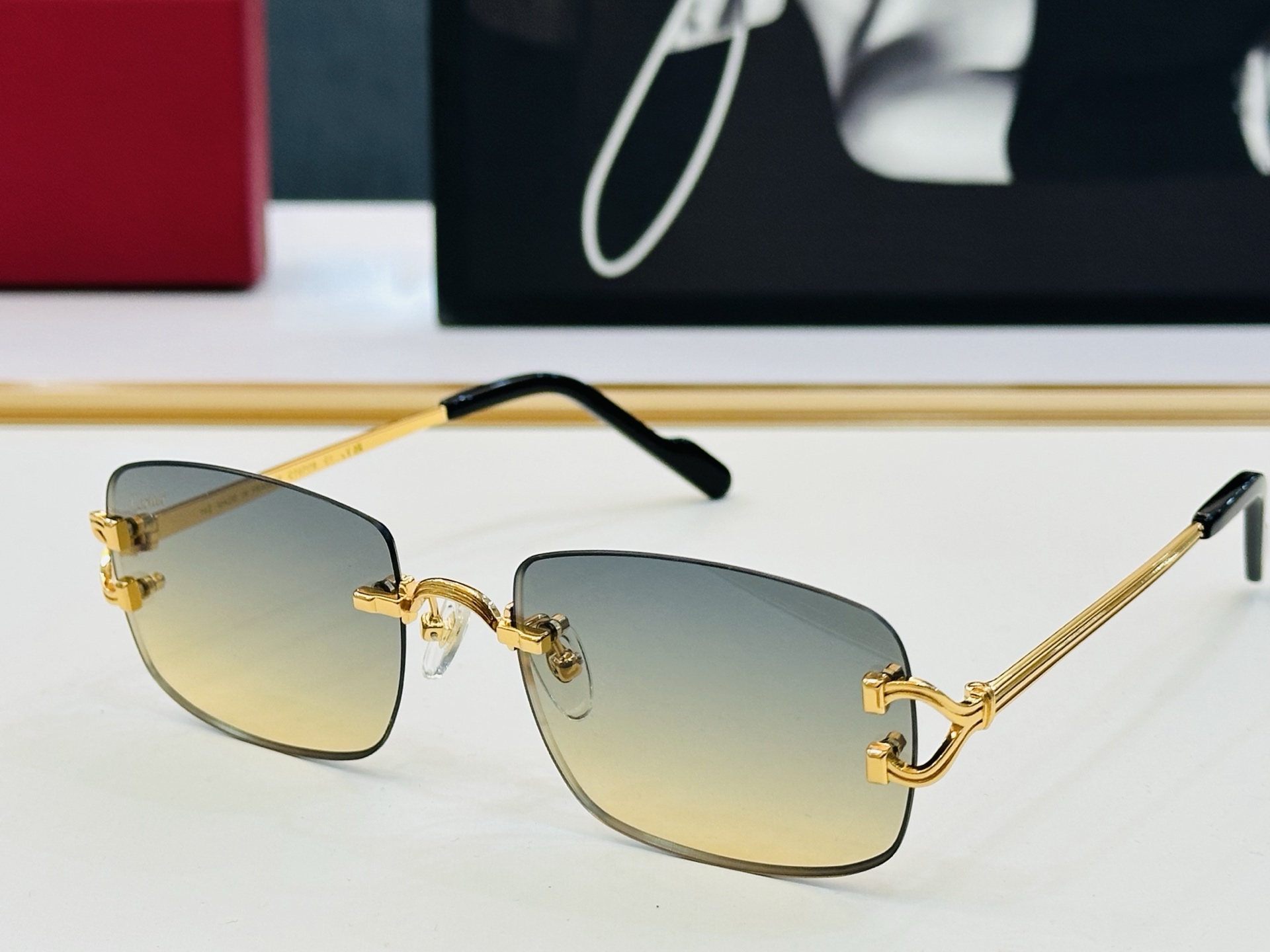 🆕 原版Cartie* 卡家 官网经典款 太阳镜 CT0717S Size：56口18-142  电镀工