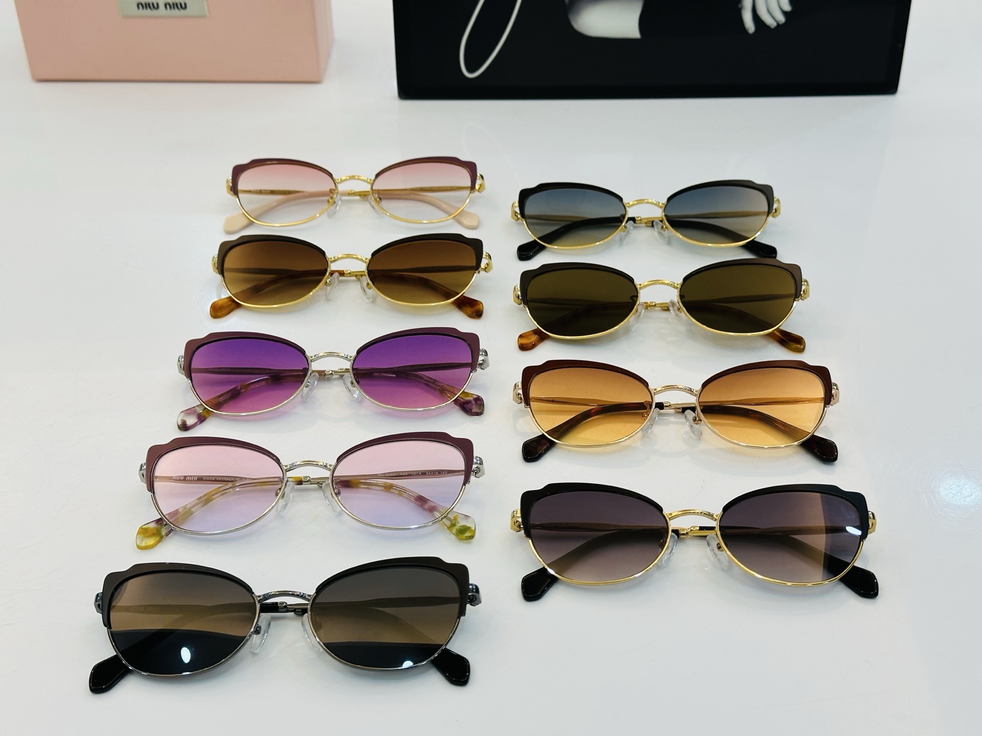 谬家 MU54AV Size：54口18-145 女士太阳眼镜 玫瑰玫瑰 高档 L时尚墨镜潮人强强太阳镜